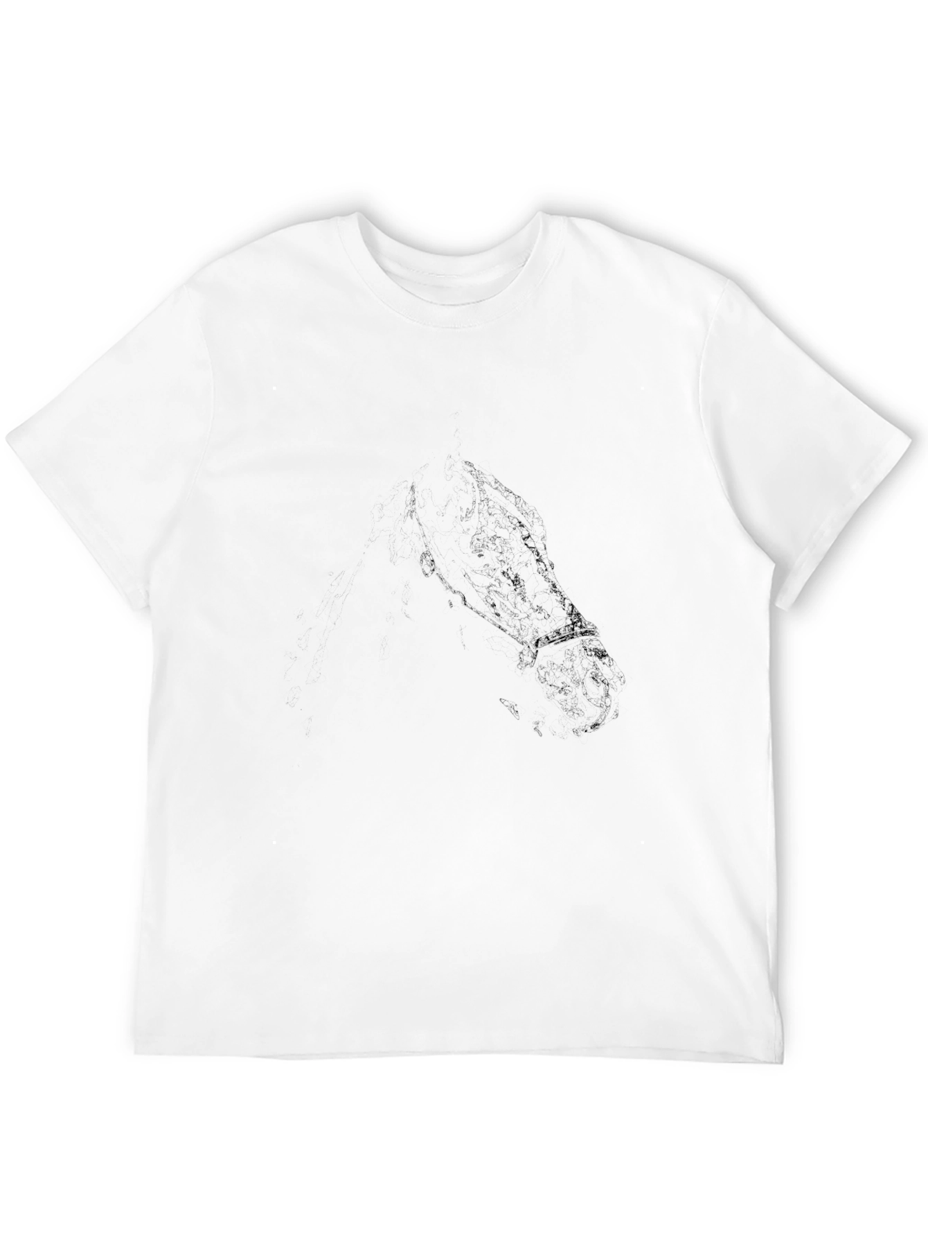 Mens Black Crew Neck Short Sleeve T-Shirt