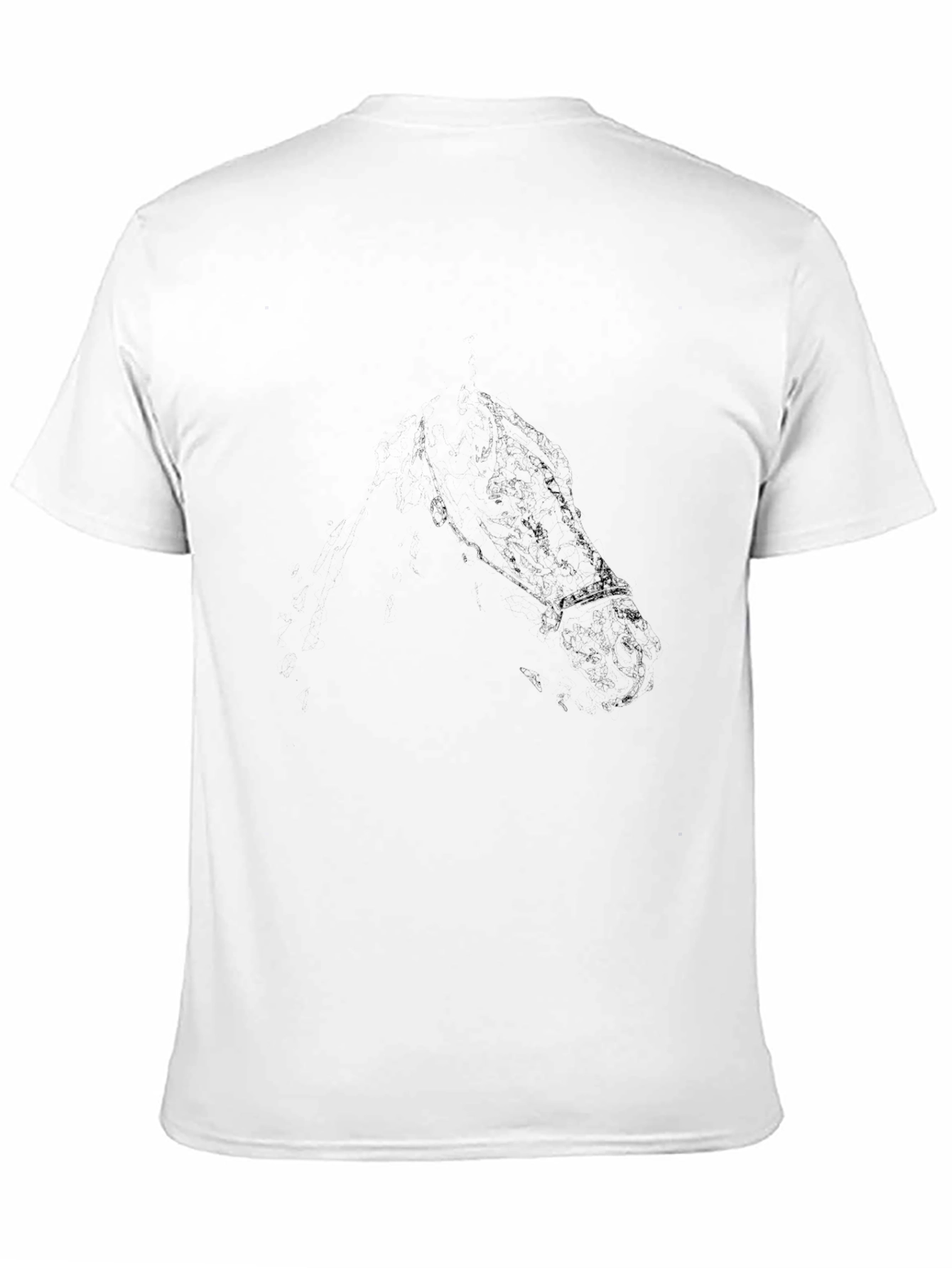 Mens Black Crew Neck Short Sleeve T-Shirt