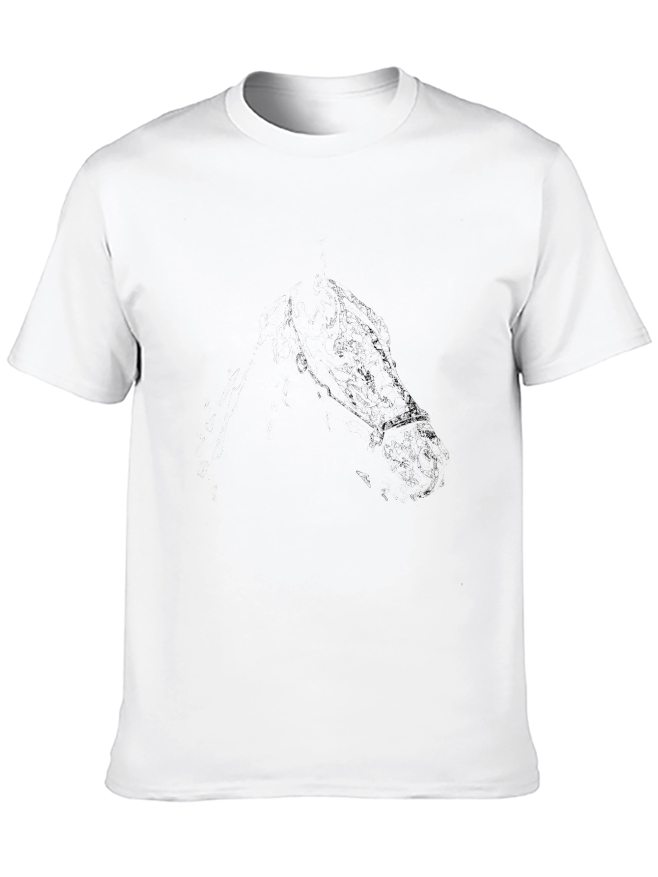 Mens Black Crew Neck Short Sleeve T-Shirt