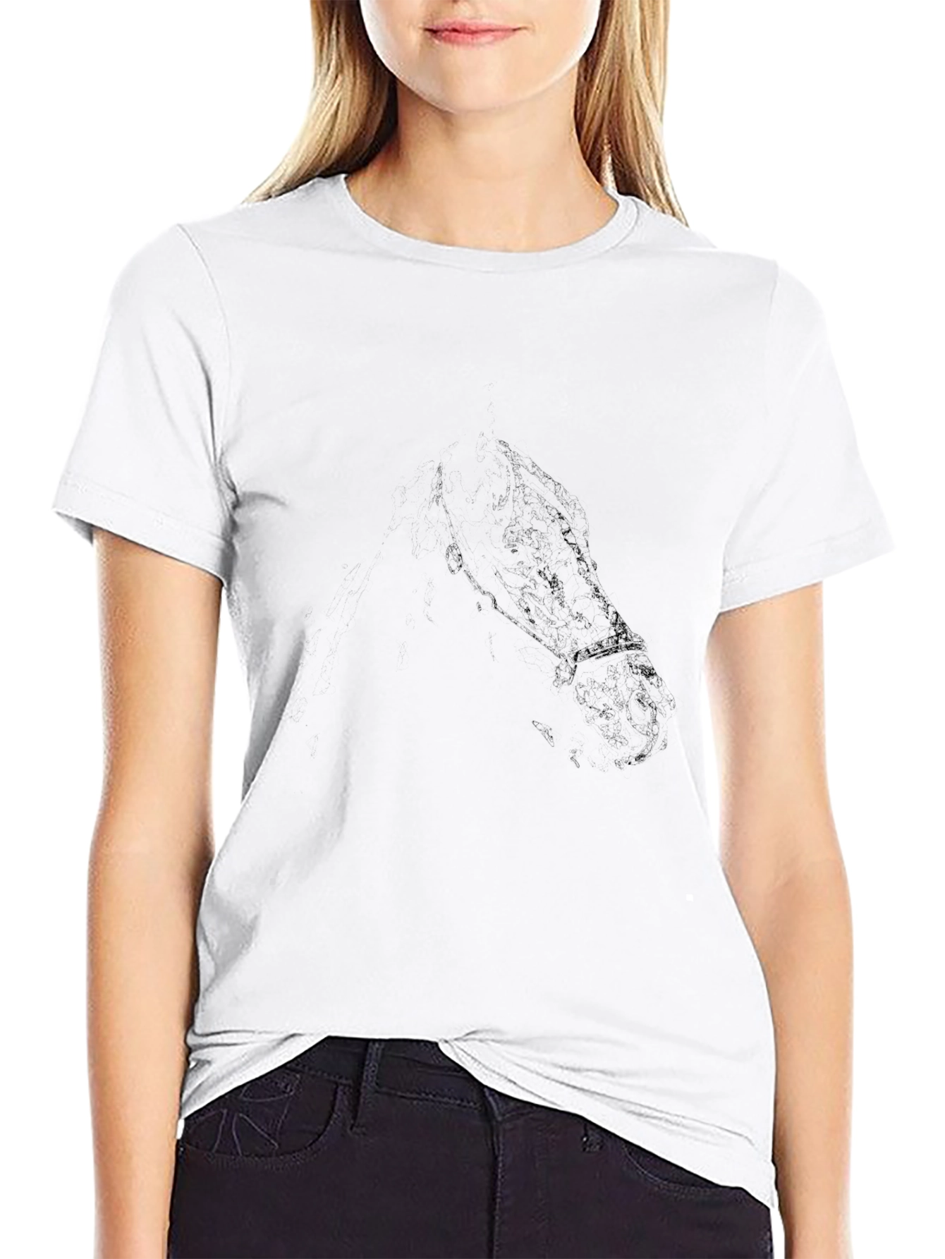 Mens Black Crew Neck Short Sleeve T-Shirt