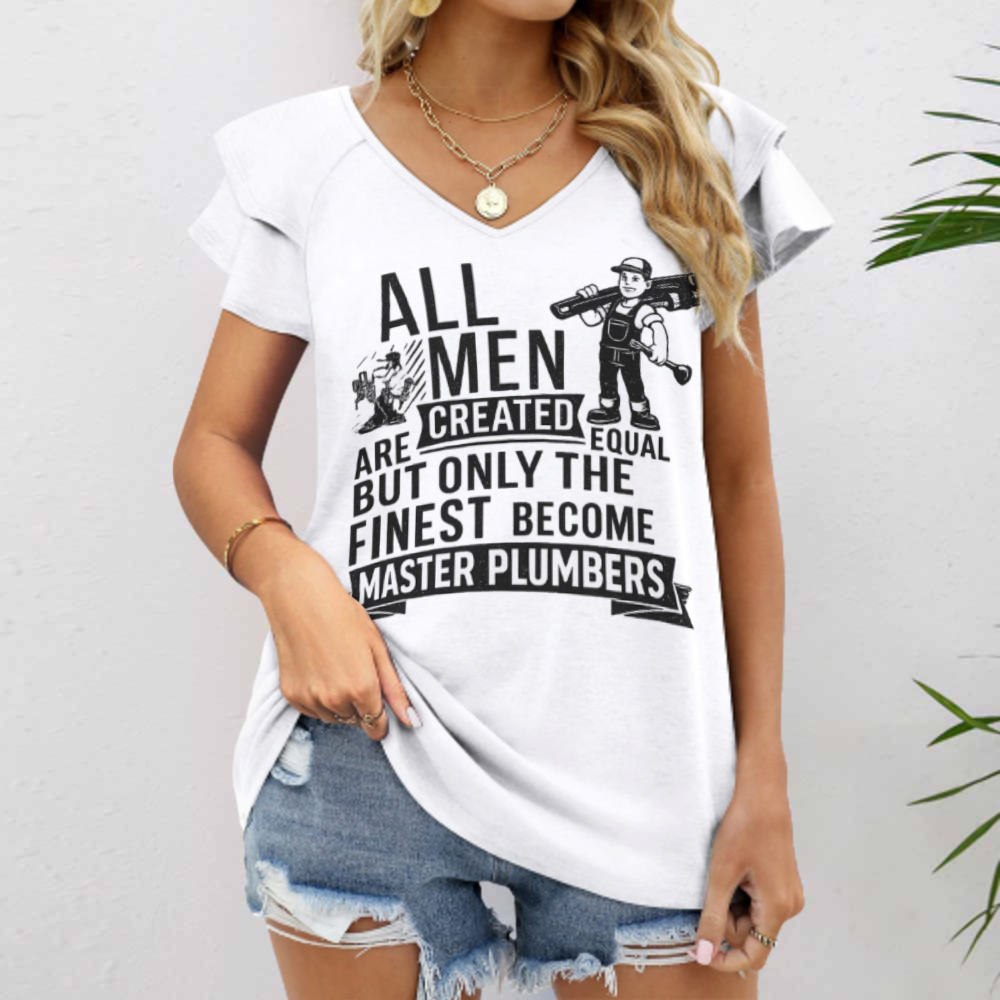 Master Plumber Funny Graphic T-Shirt – Skilled Tradesman Humor Tee for Plumbing Professionals(z245)