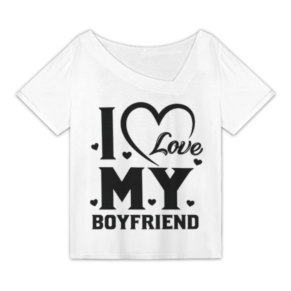 I Love My Boyfriend Graphic T-Shirt – Cute Romantic Couple Tee for Everyday Casual Style(z238)