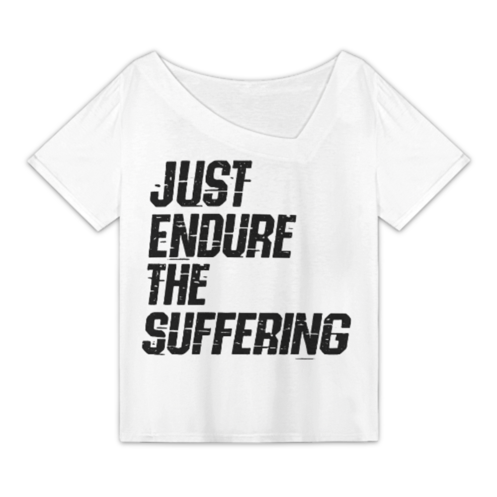 Just Endure The Suffering Vintage Distressed Graphic Tee – Bold Motivational Streetwear Shirt(z232)
