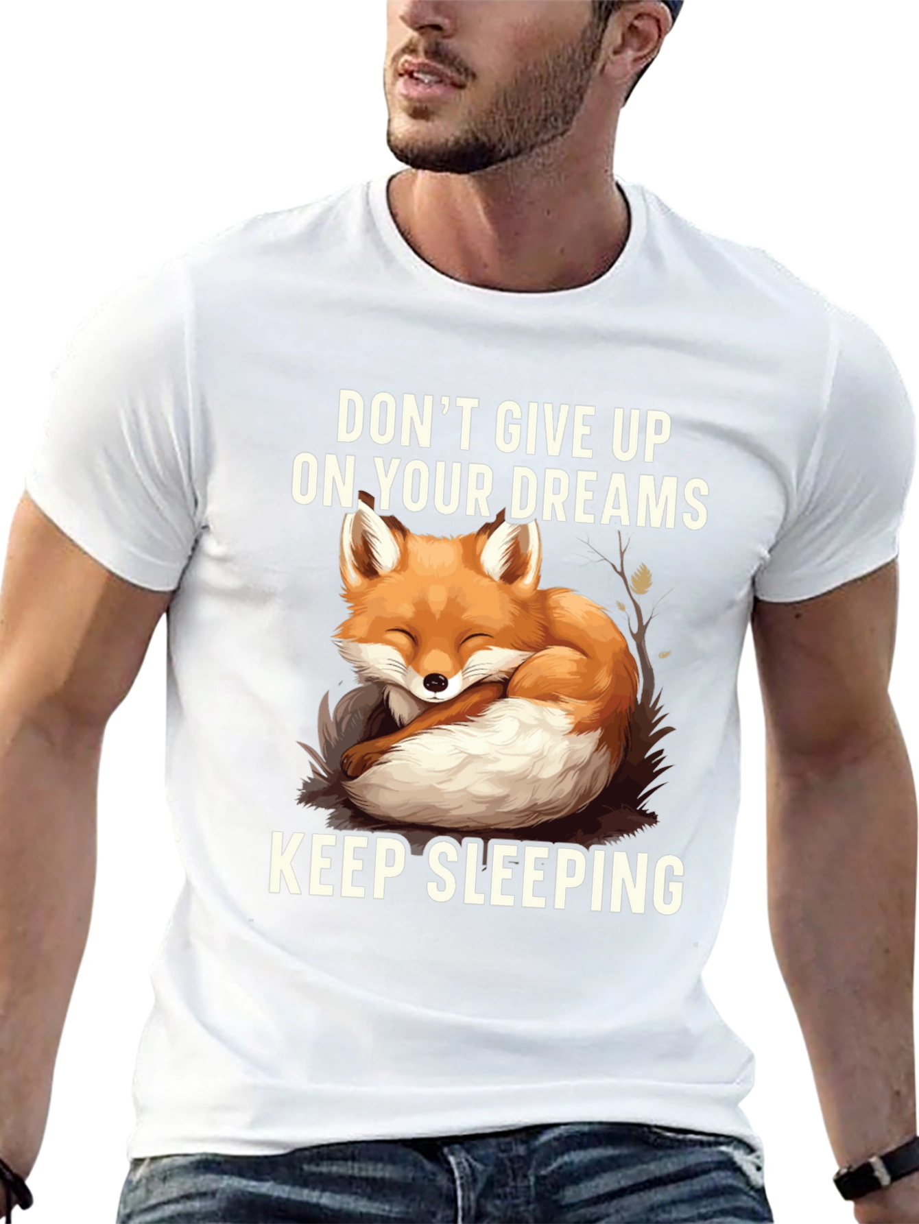 Dreamer Fox Graphic Tee - Stay Asleep