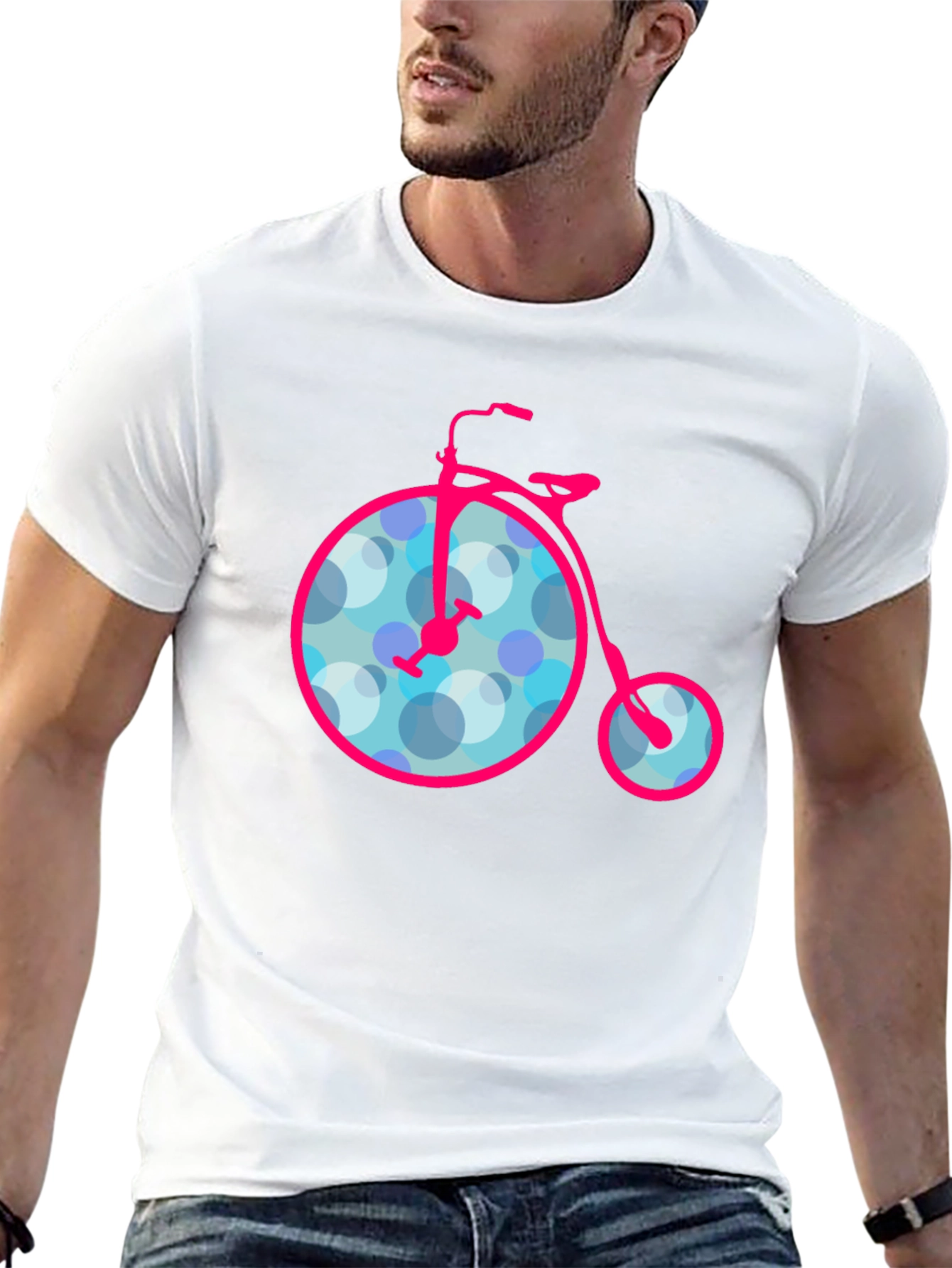 Retro Bicycle Graphic T-Shirt - Classic Style