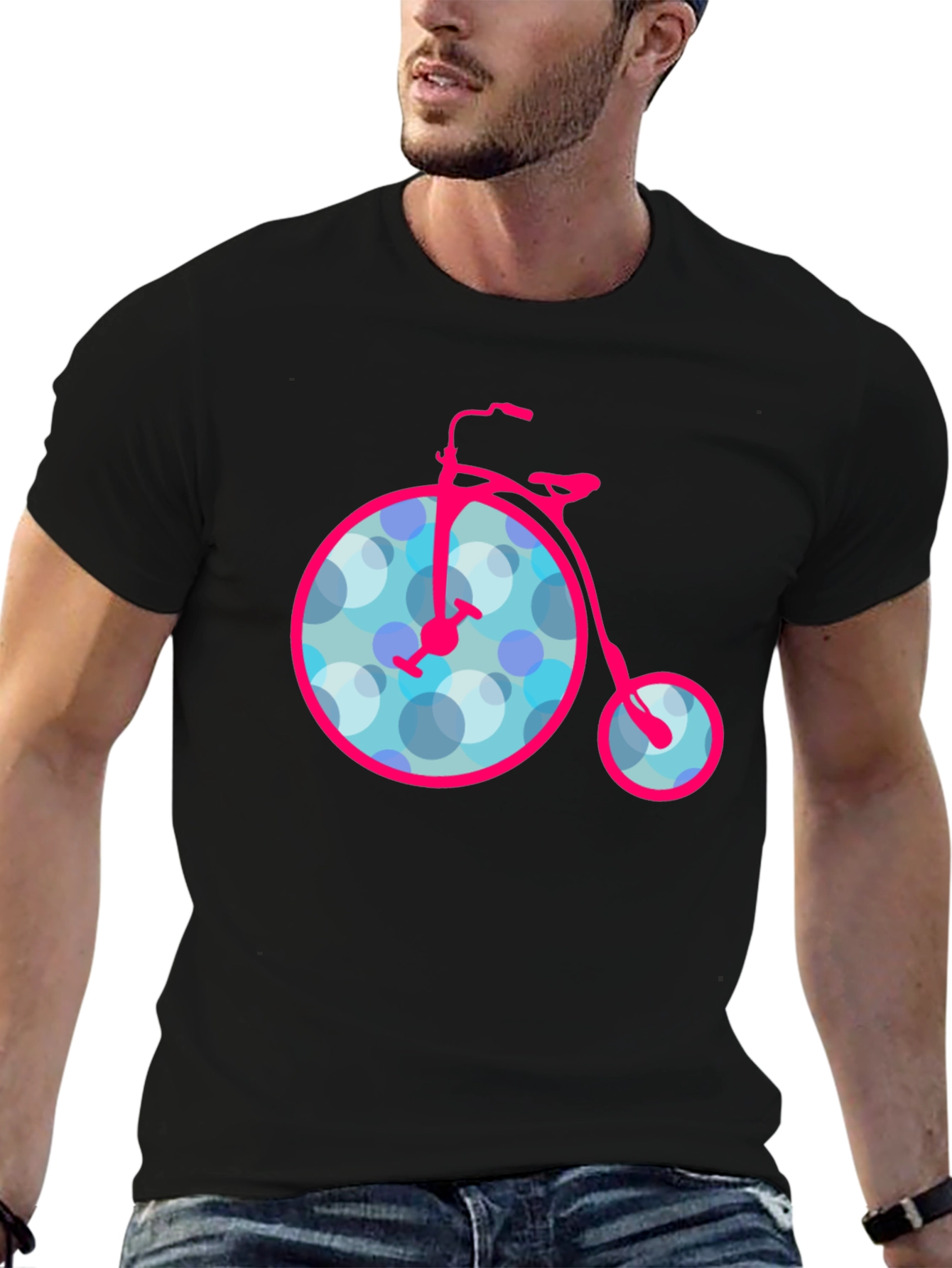 Retro Bicycle Graphic T-Shirt - Classic Style