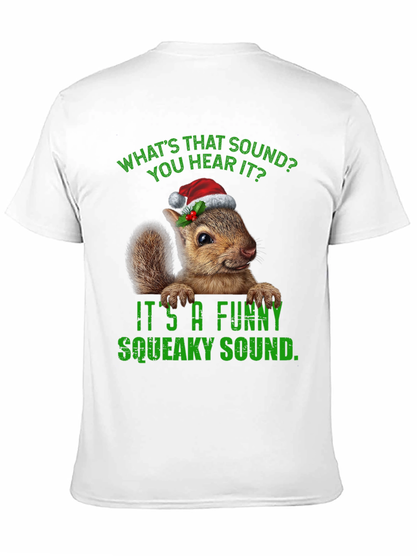 Funny Squeaky Sound Squirrel Christmas T-Shirt