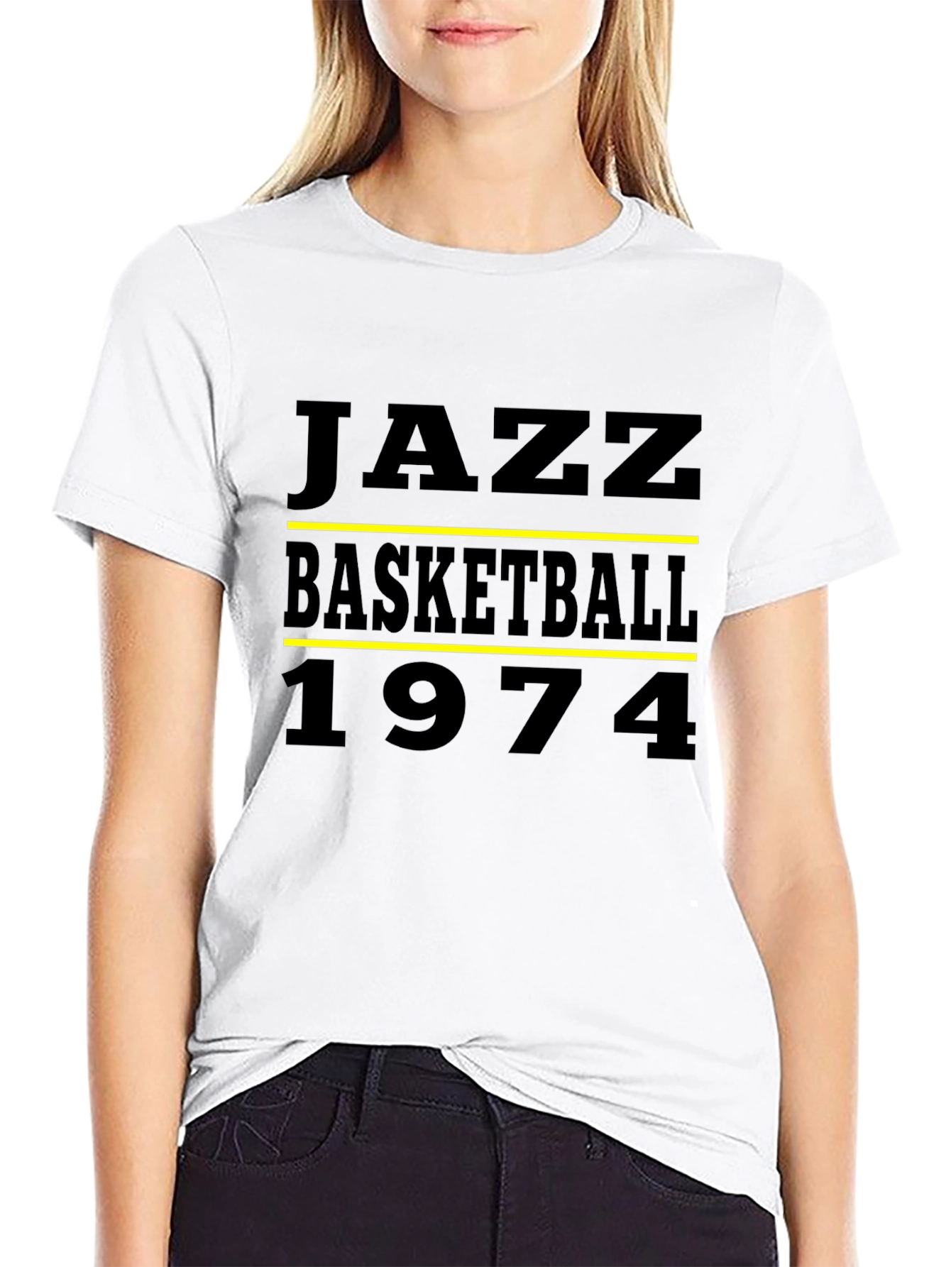 Jazz Basketball 1974 Black T-Shirt