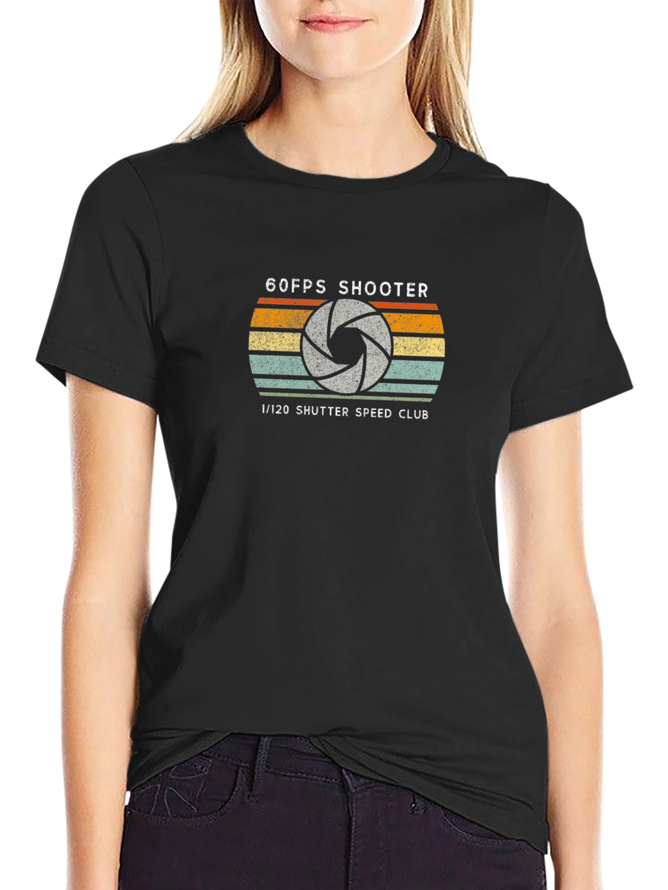 60FPS Shooter Graphic Tee - Shutter Speed Club Shirt