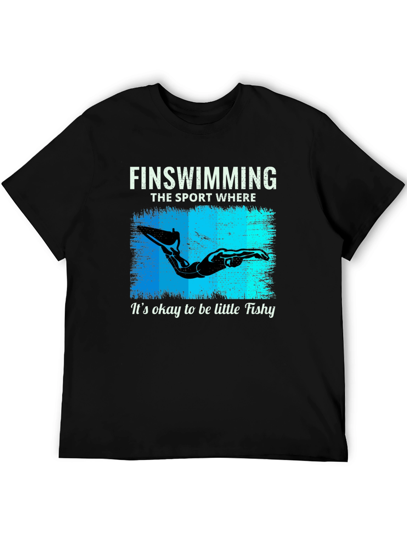 Fin Swimming T-Shirt - Okay to be Little Fishy