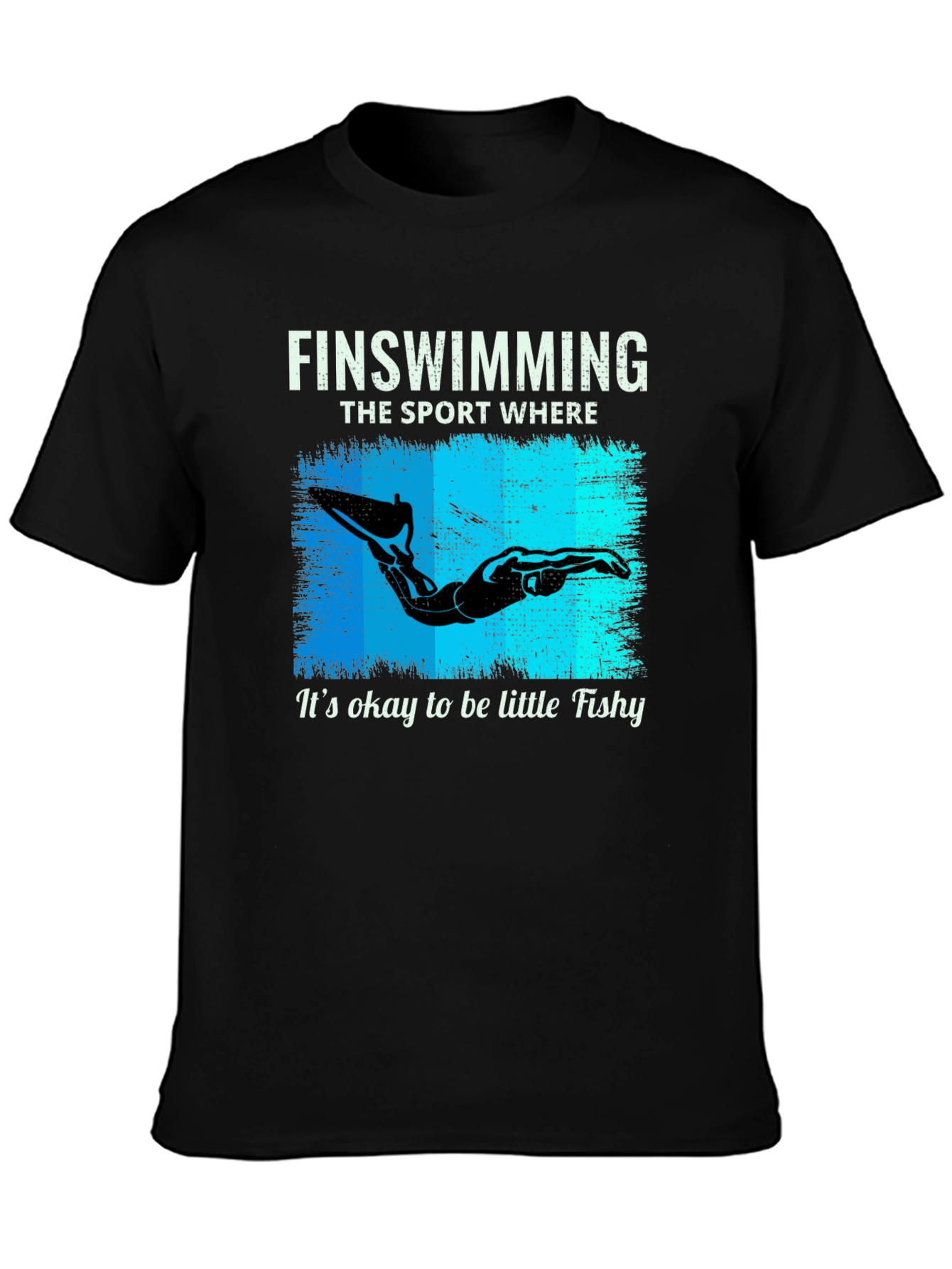 Fin Swimming T-Shirt - Okay to be Little Fishy