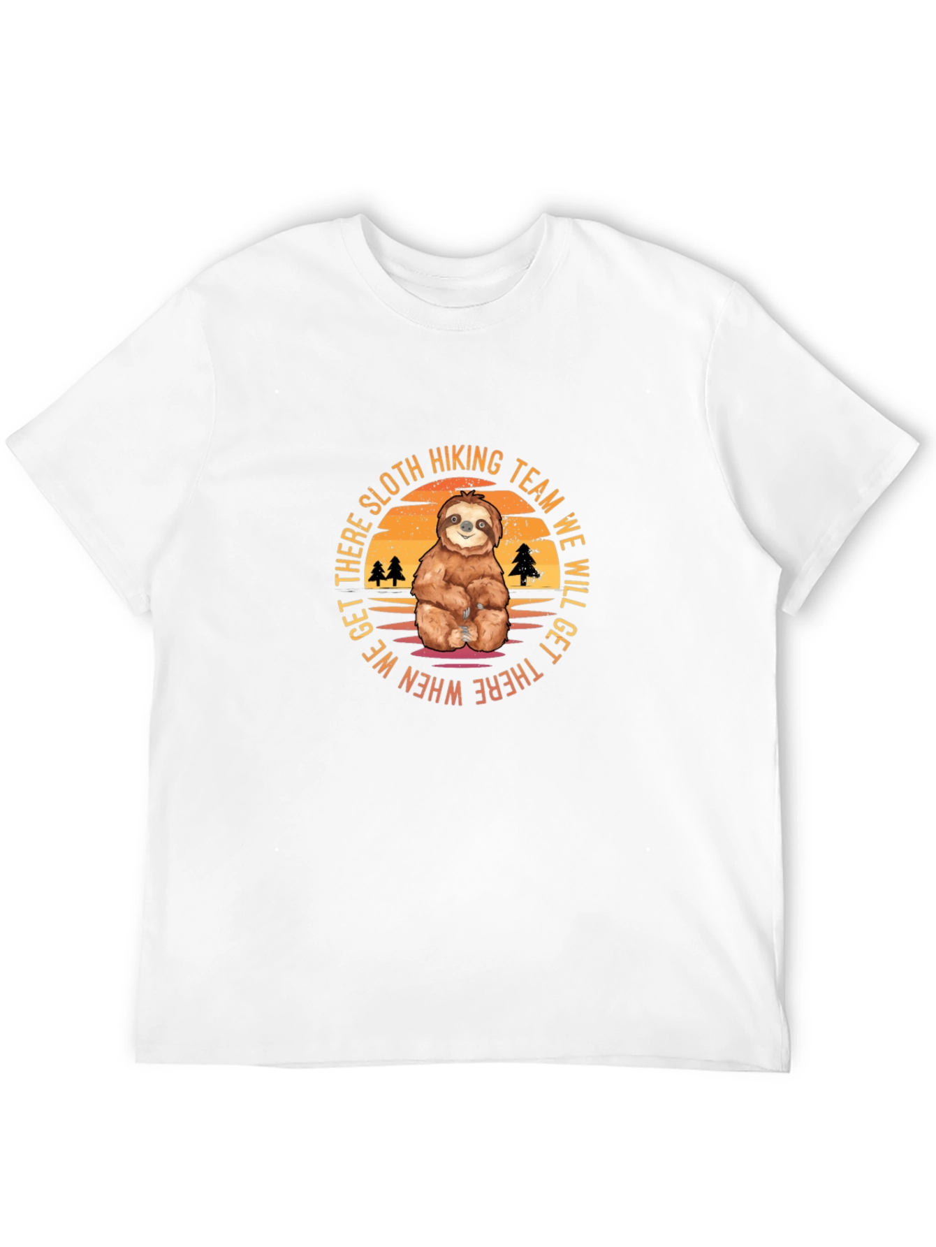 Sloth Hiking Team Black T-Shirt