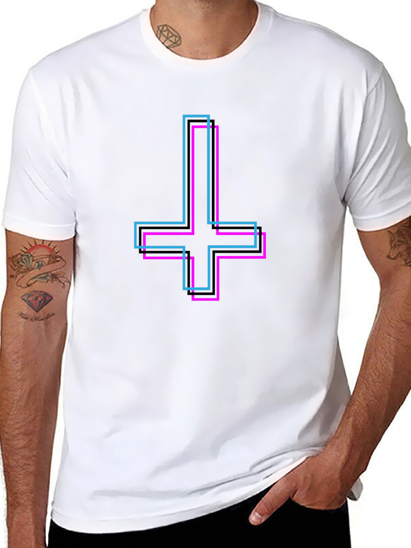 Inverted Cross Graphic Tee