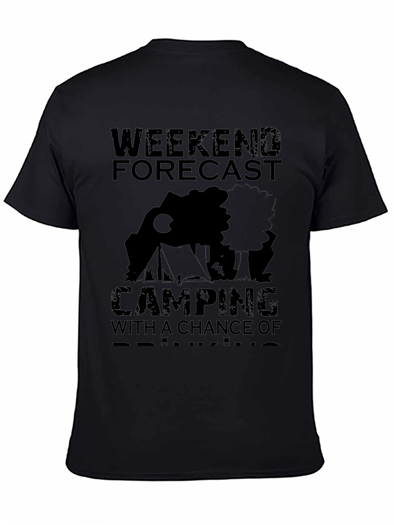 Camping Weekend Forecast Graphic T-Shirt