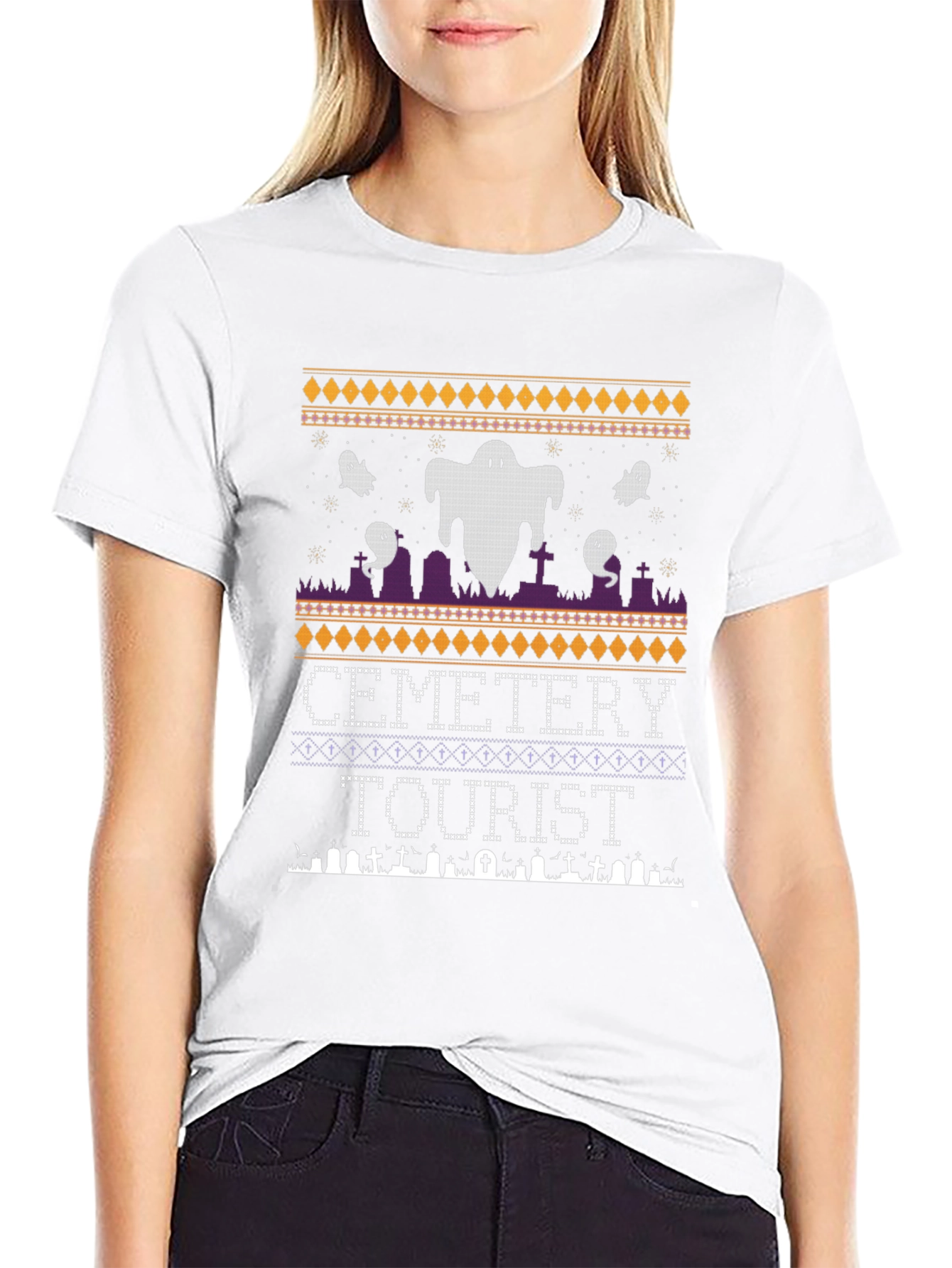Cemetery Tourist Halloween T-Shirt