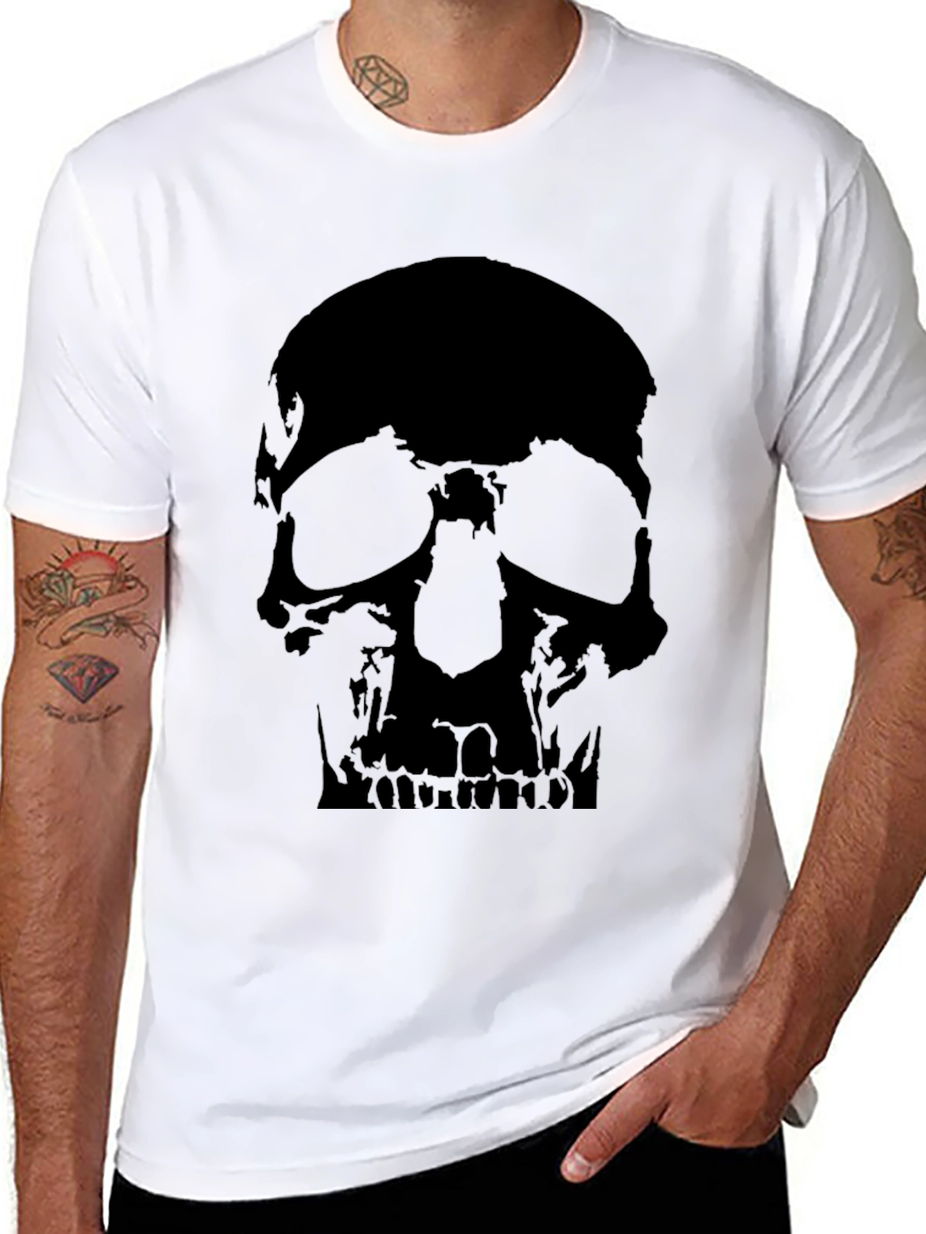 Skull Graphic T-Shirt - Dark Aesthetic Tee