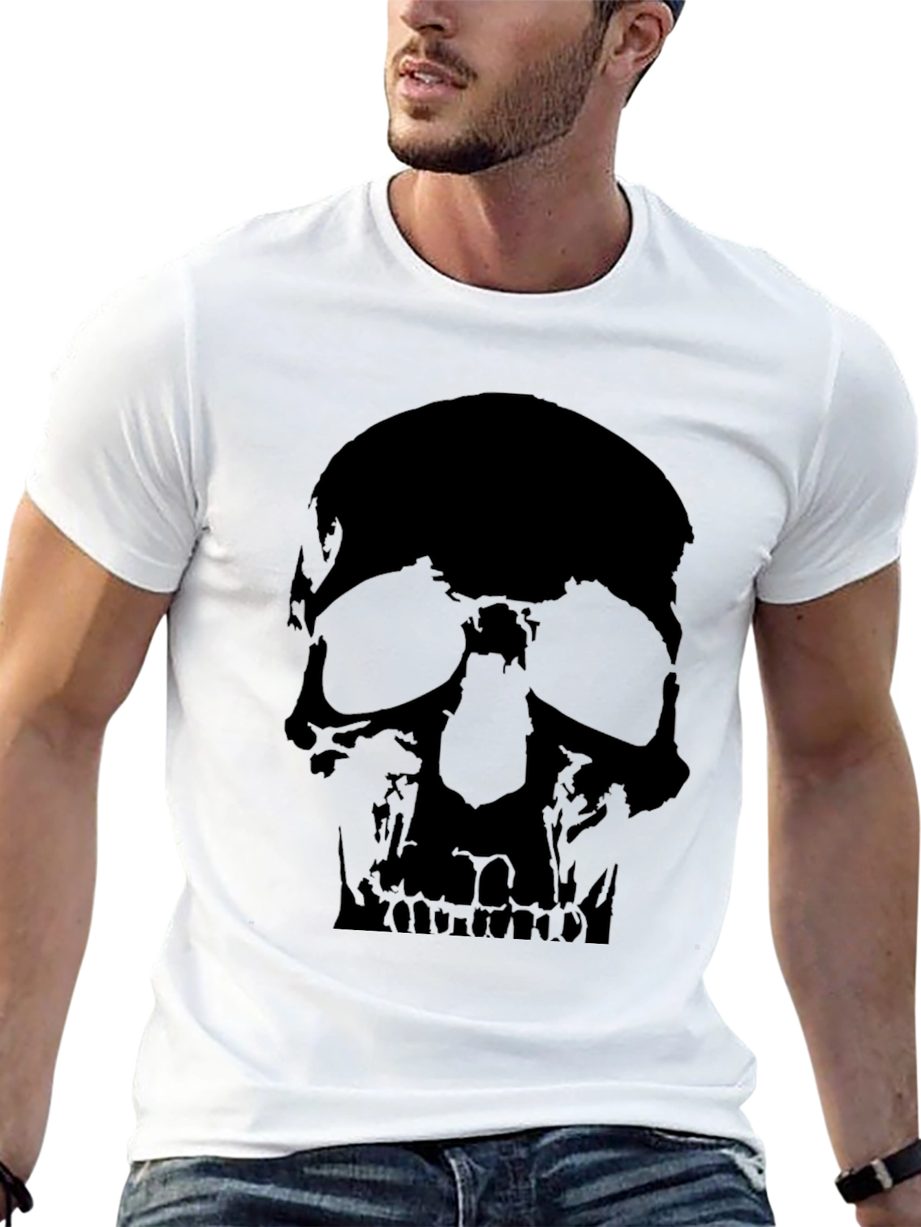 Skull Graphic T-Shirt - Dark Aesthetic Tee