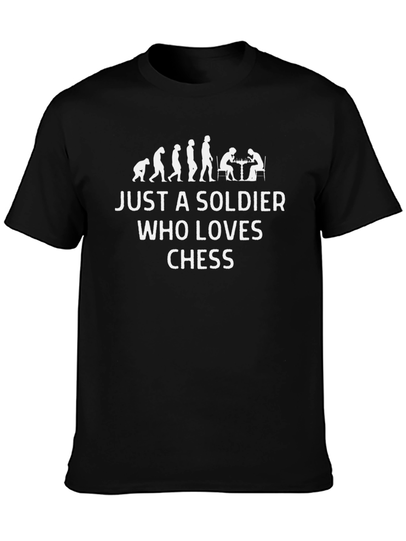 Chess Lover Soldier Evolution T-Shirt