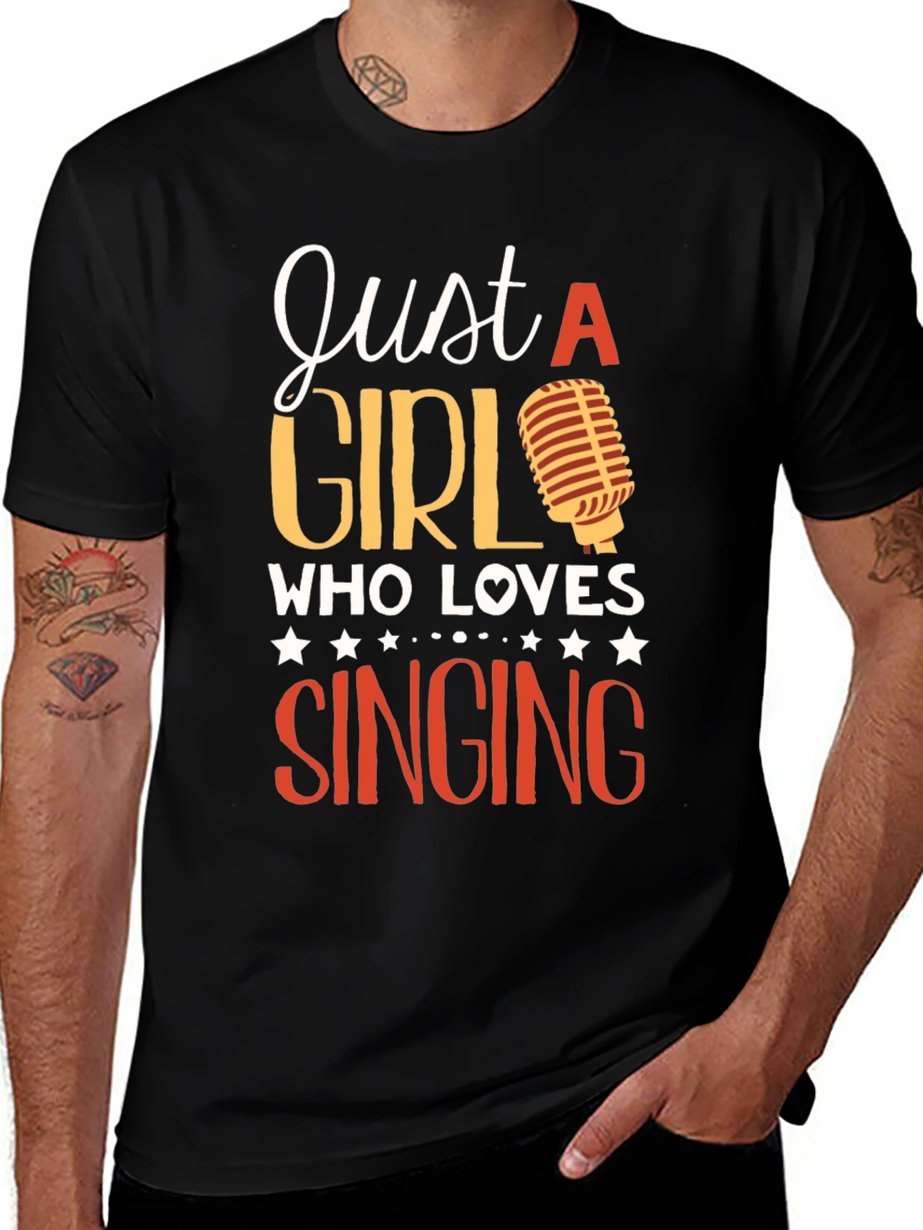 Just A Girl Who Loves Singing T-Shirt