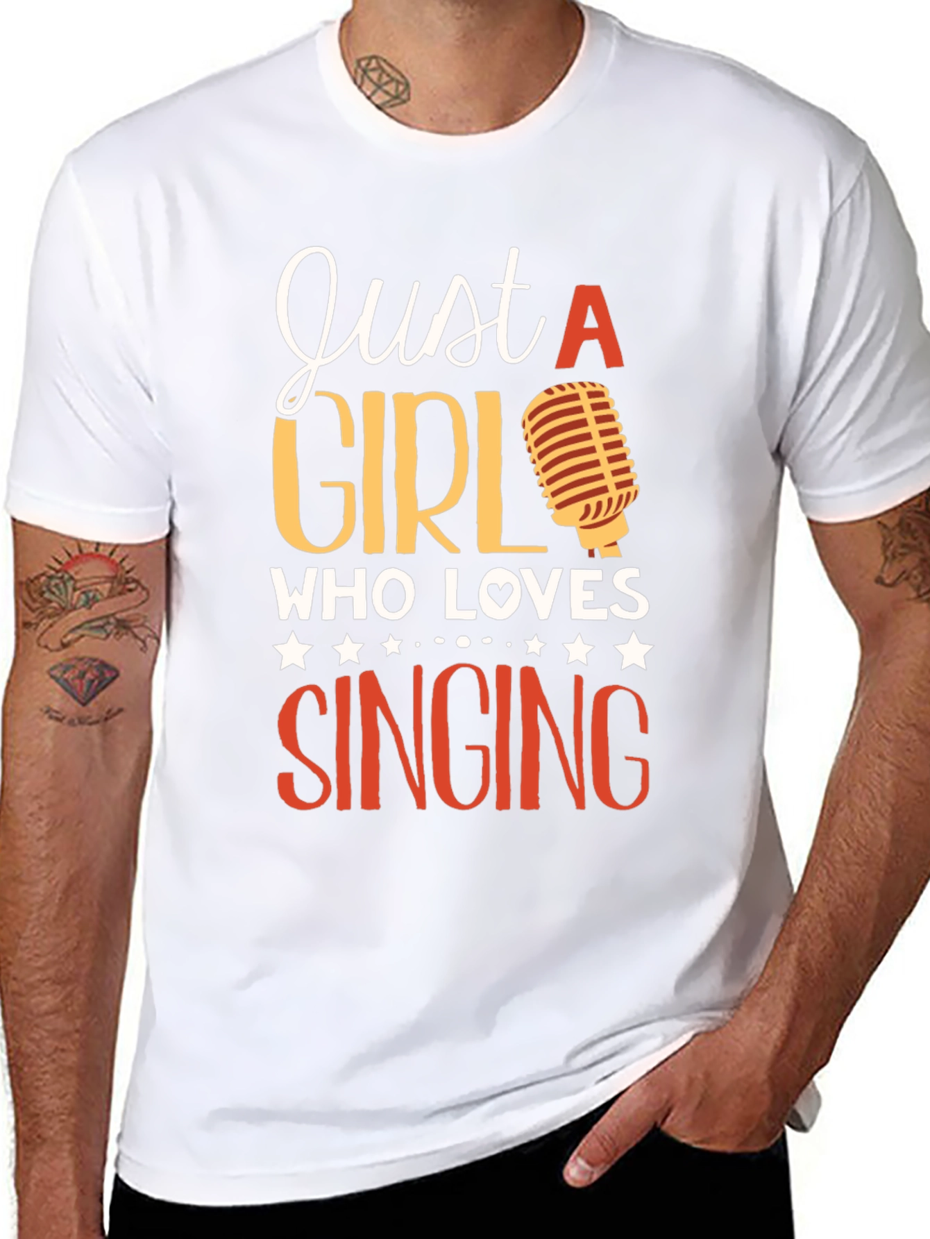 Just A Girl Who Loves Singing T-Shirt
