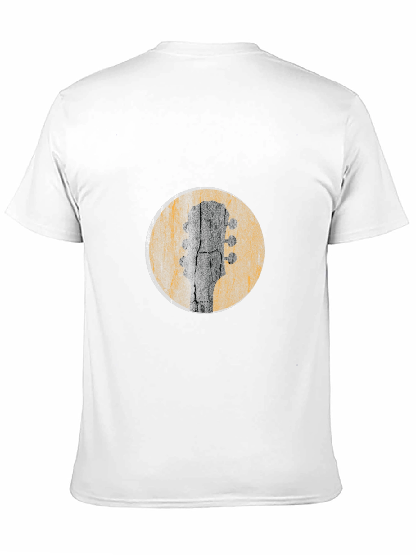 Guitar Headstock Graphic Tee - Mens Black T-Shirt