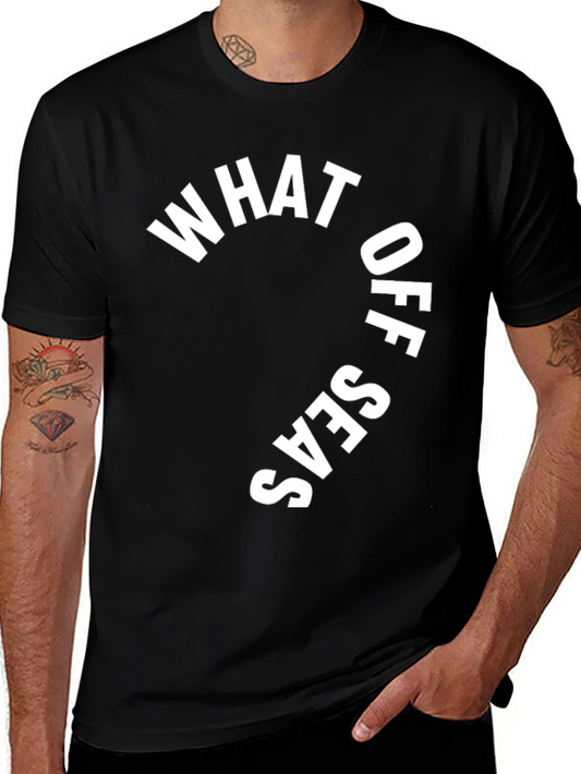 What Up Seas? Black Graphic Print T-Shirt