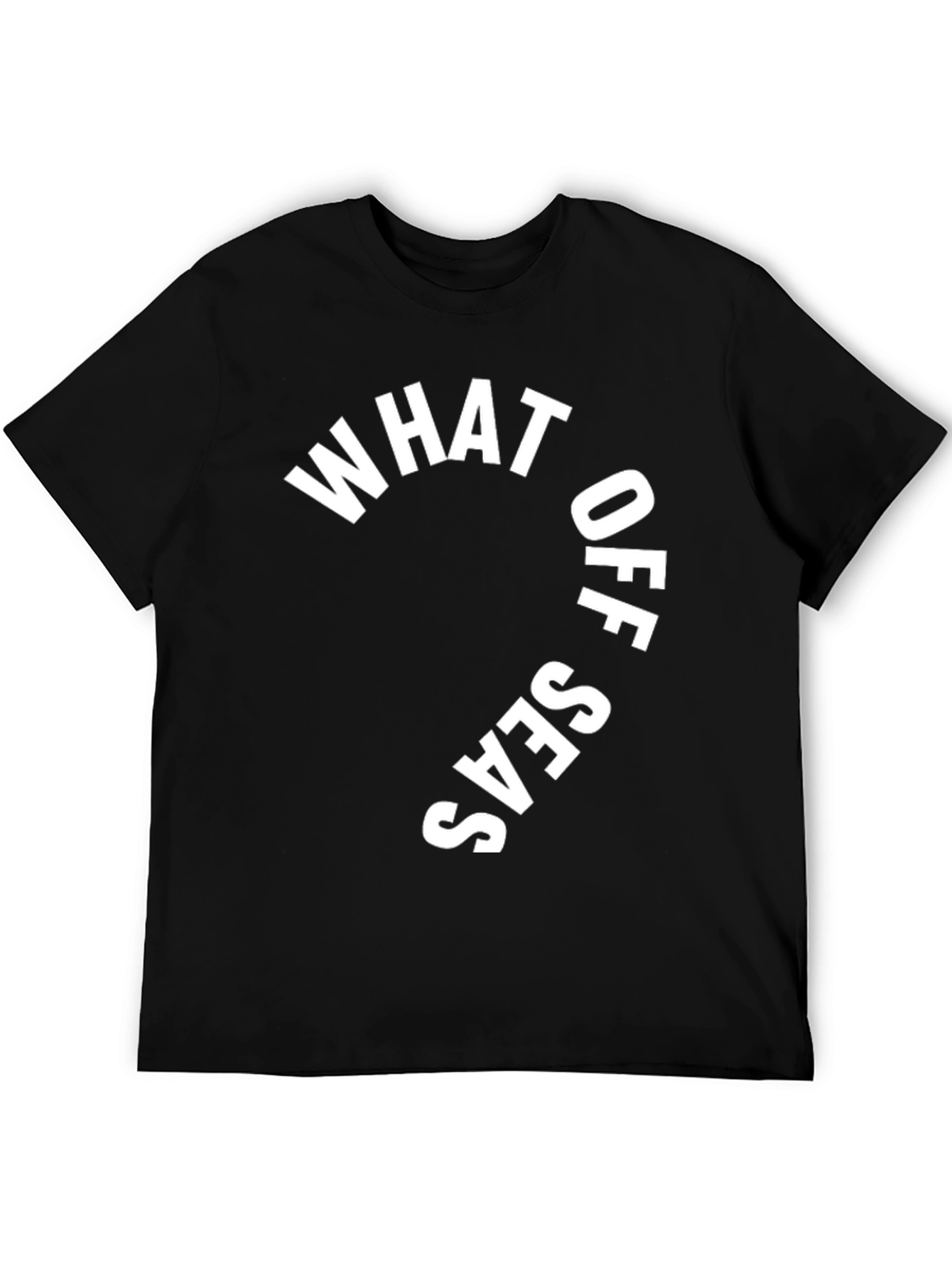 What Up Seas? Black Graphic Print T-Shirt