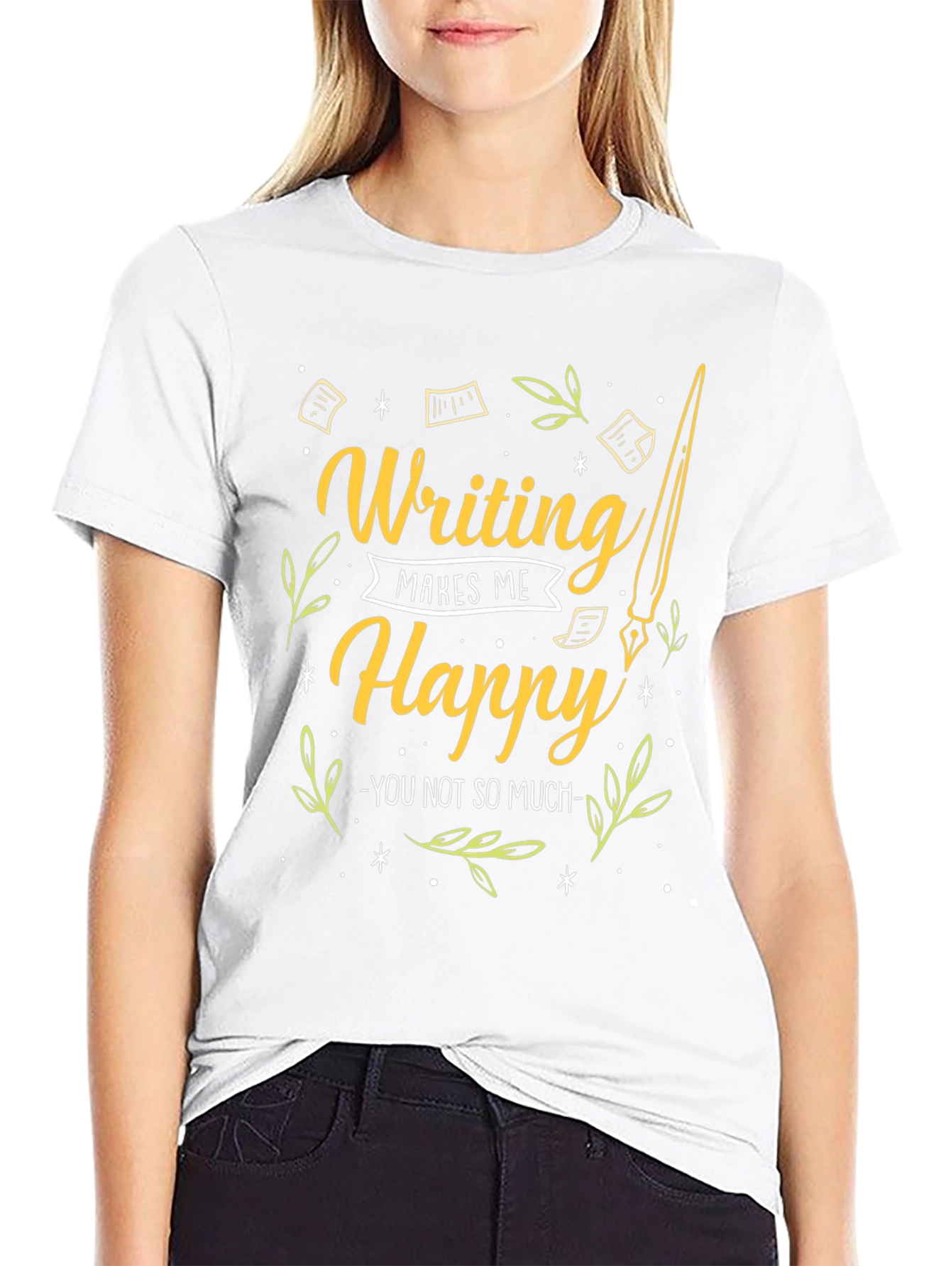 Writing Makes Me Happy Graphic Tee