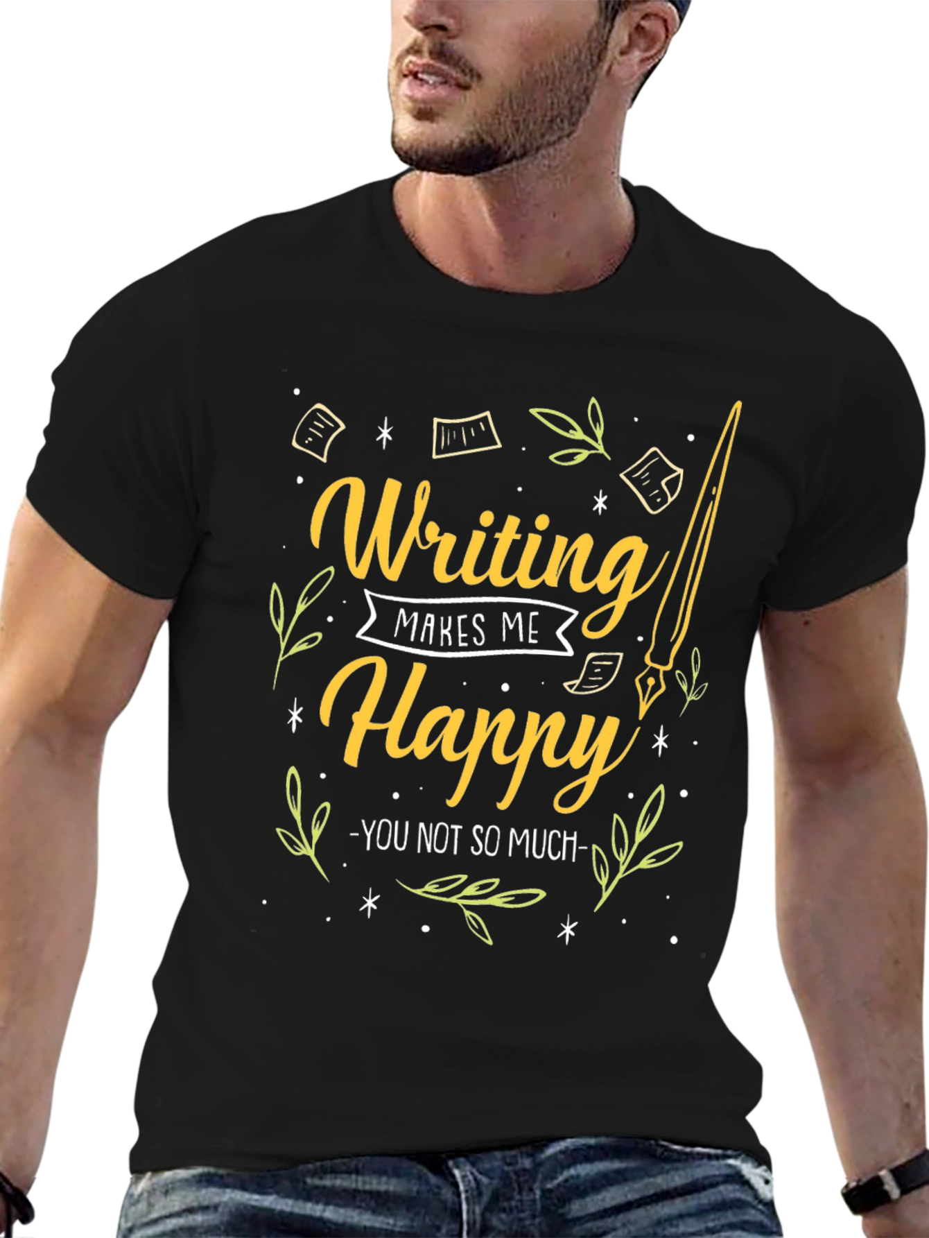 Writing Makes Me Happy Graphic Tee