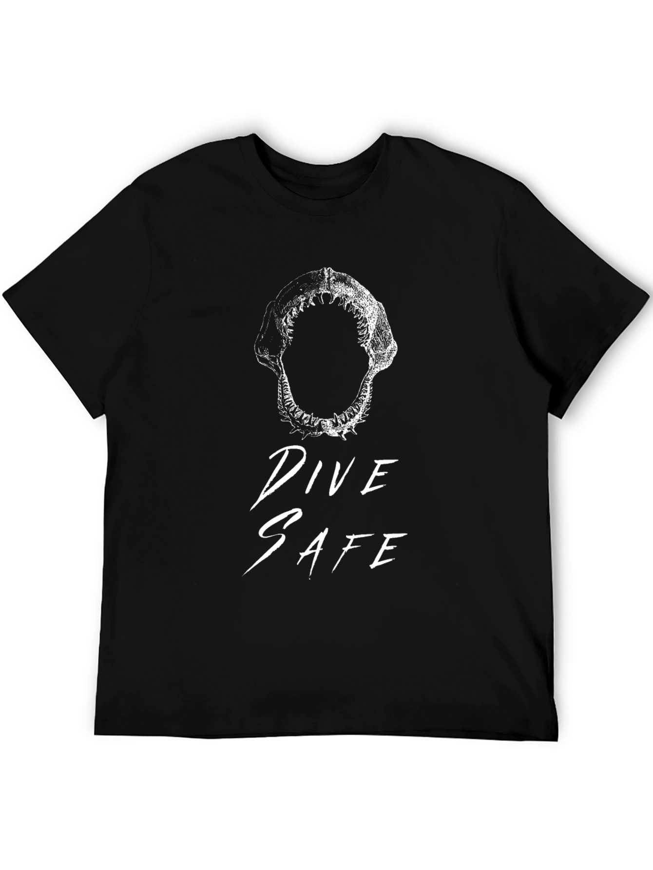 Dive Safe Shark Jaws Graphic T-Shirt