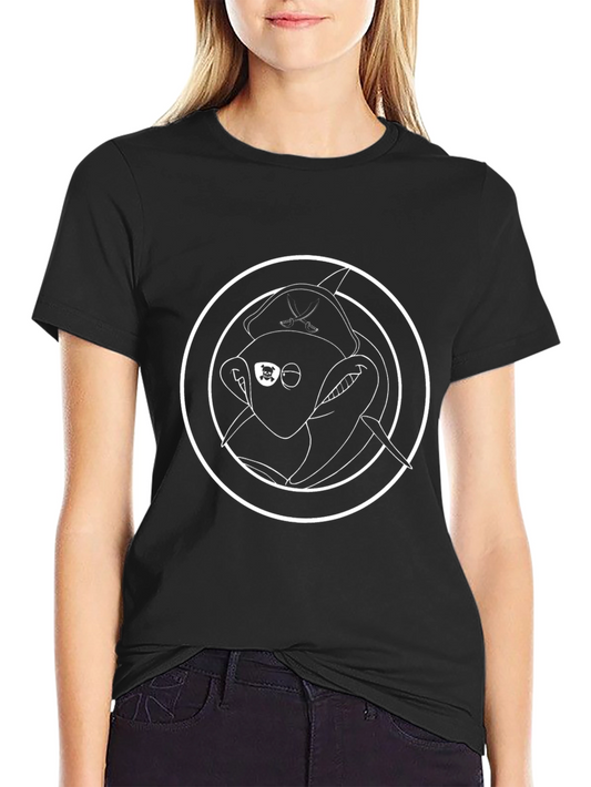 Pirate Monkey Graphic Black T-Shirt
