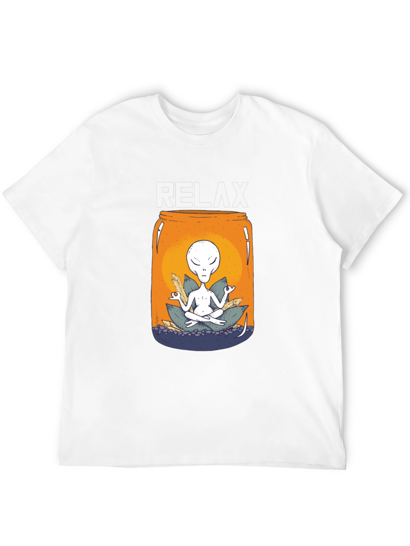 Relax Alien Jar T-Shirt - Meditation Tee