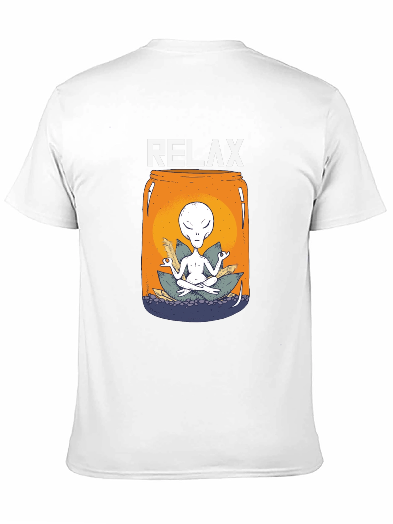 Relax Alien Jar T-Shirt - Meditation Tee