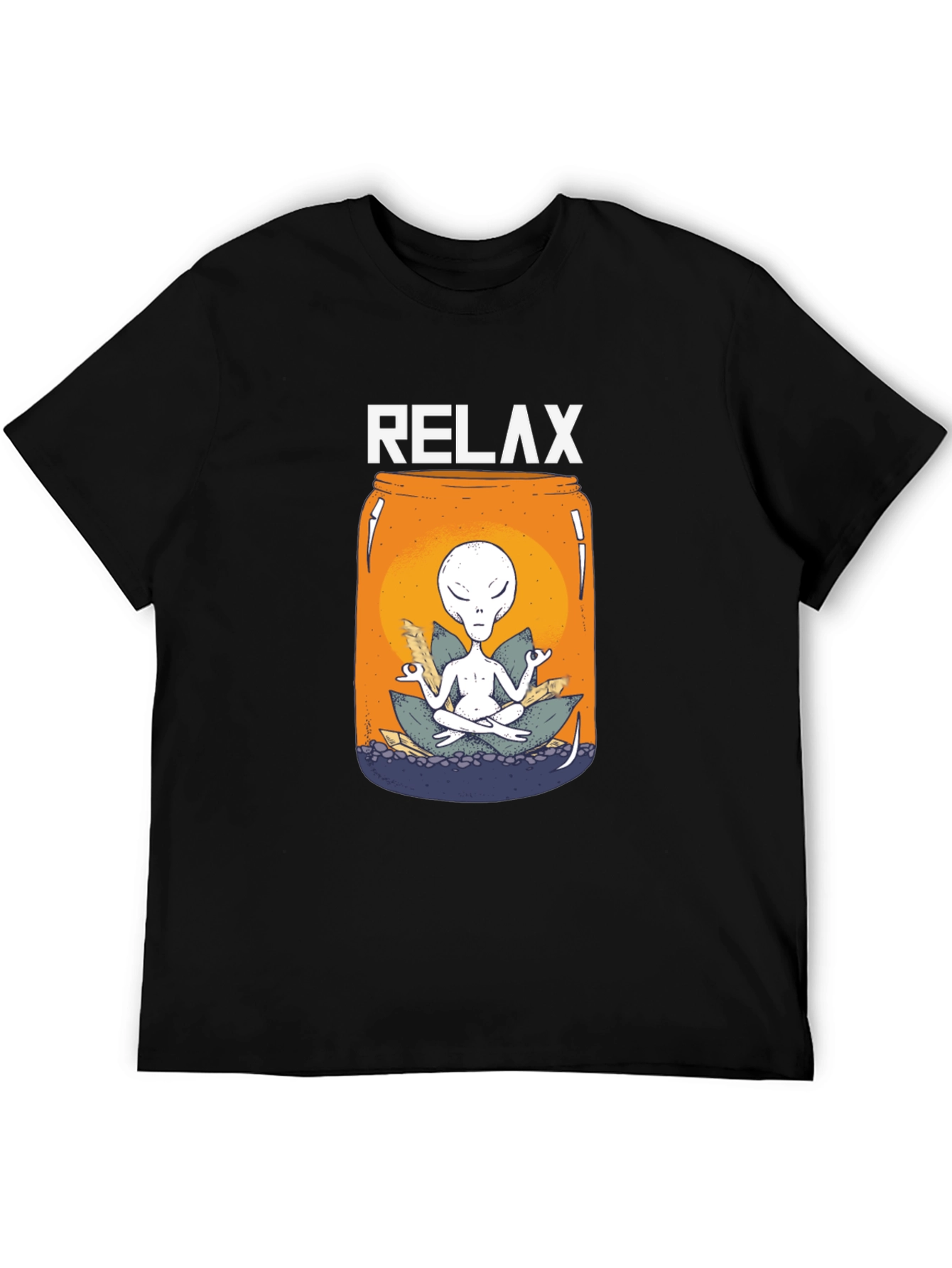 Relax Alien Jar T-Shirt - Meditation Tee