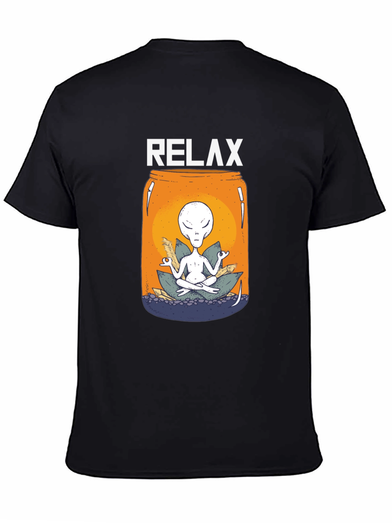 Relax Alien Jar T-Shirt - Meditation Tee
