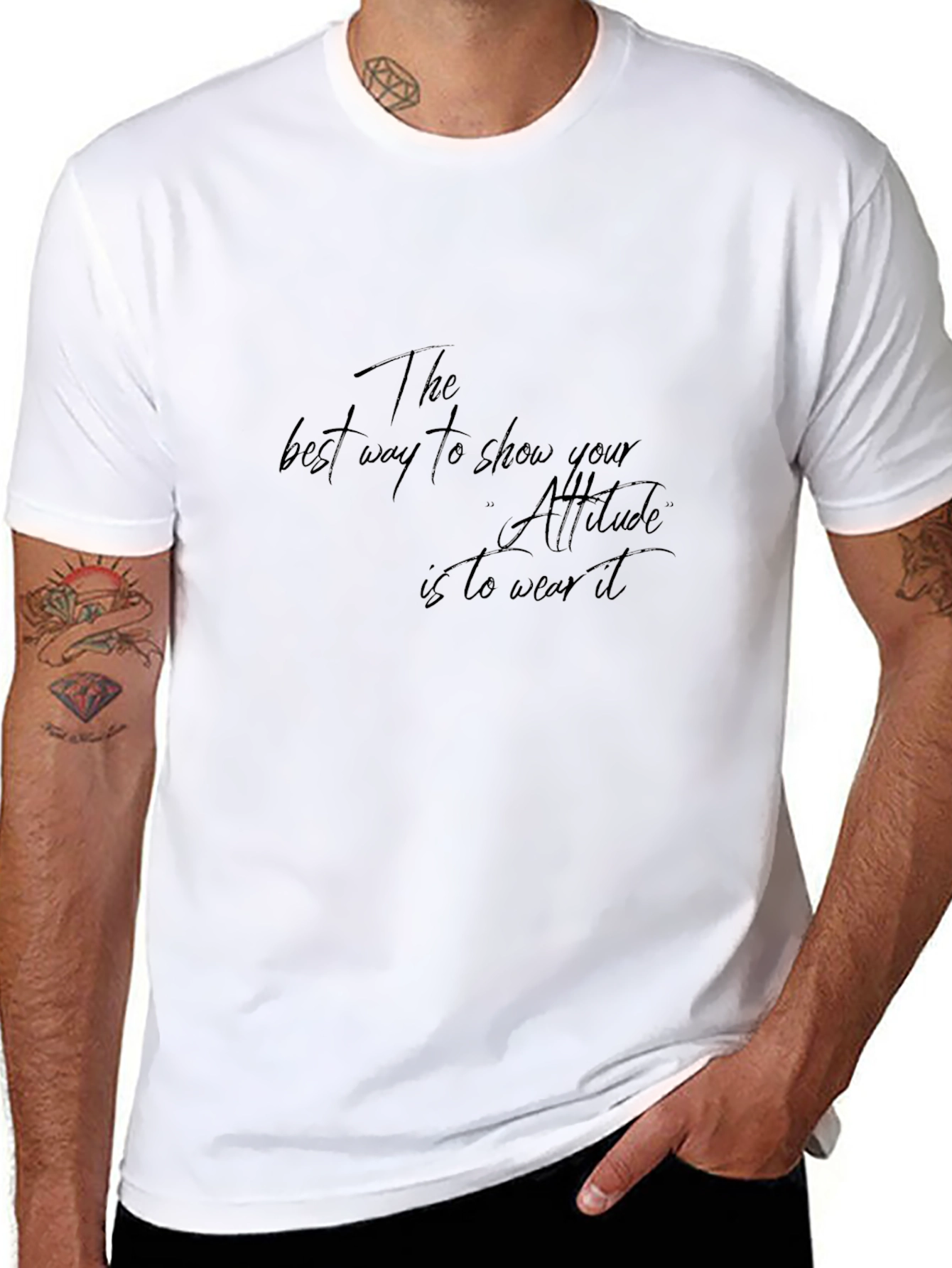 Attitude Graphic Tee - Black