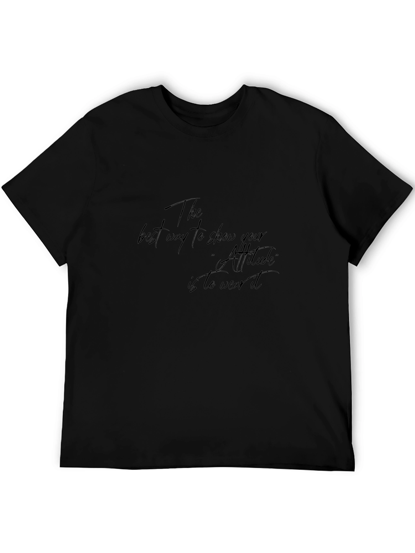 Attitude Graphic Tee - Black