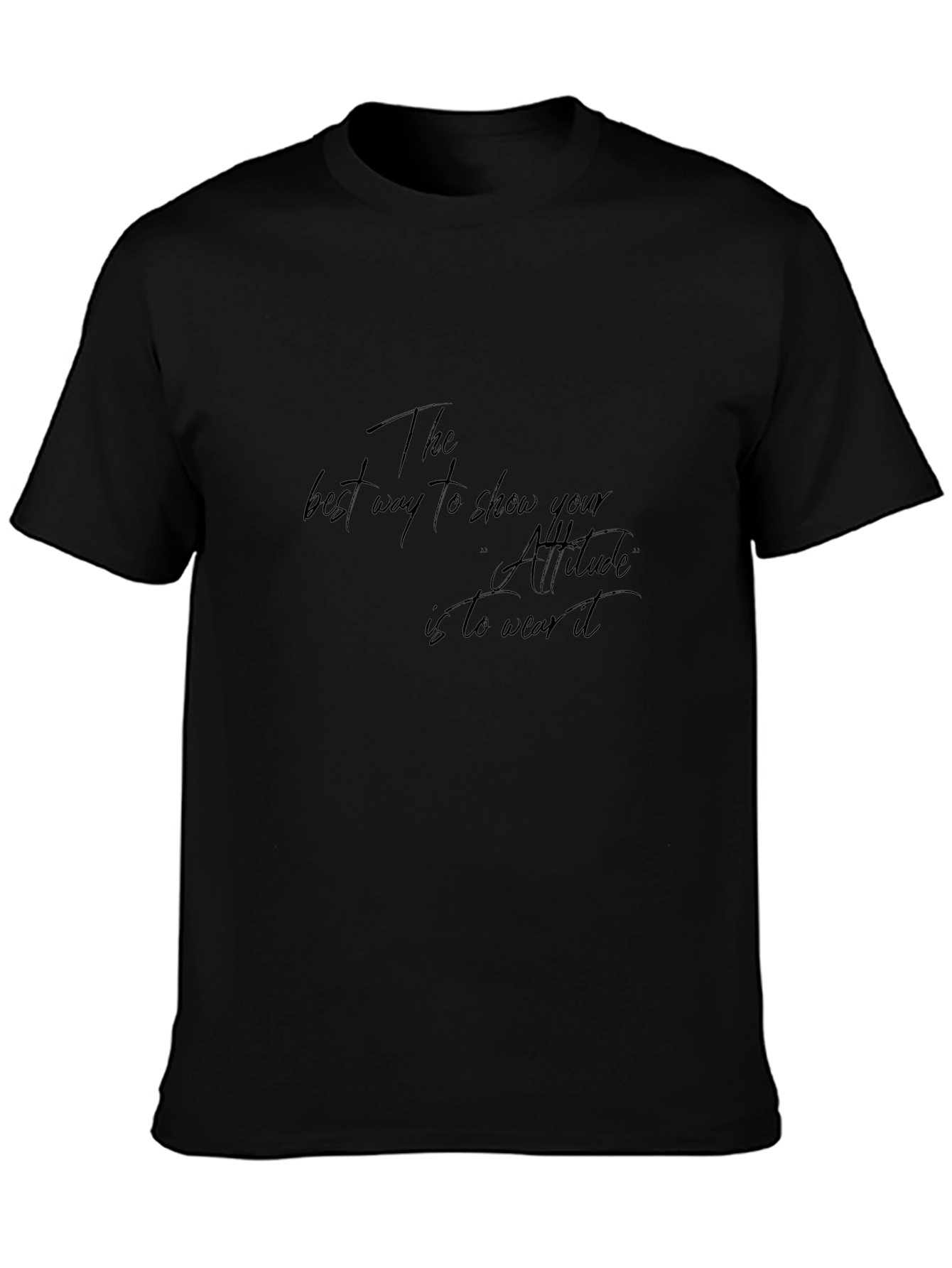 Attitude Graphic Tee - Black