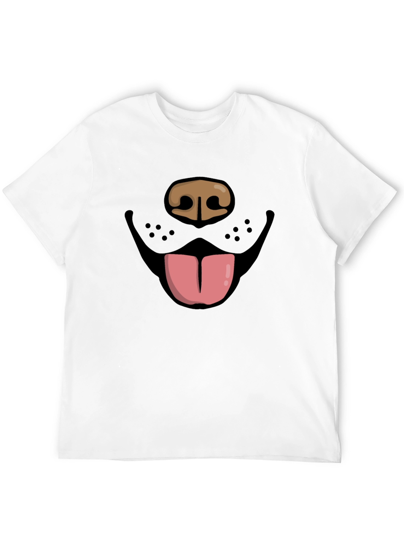 Funny Dog Face Graphic Tee - Black Unisex T-Shirt
