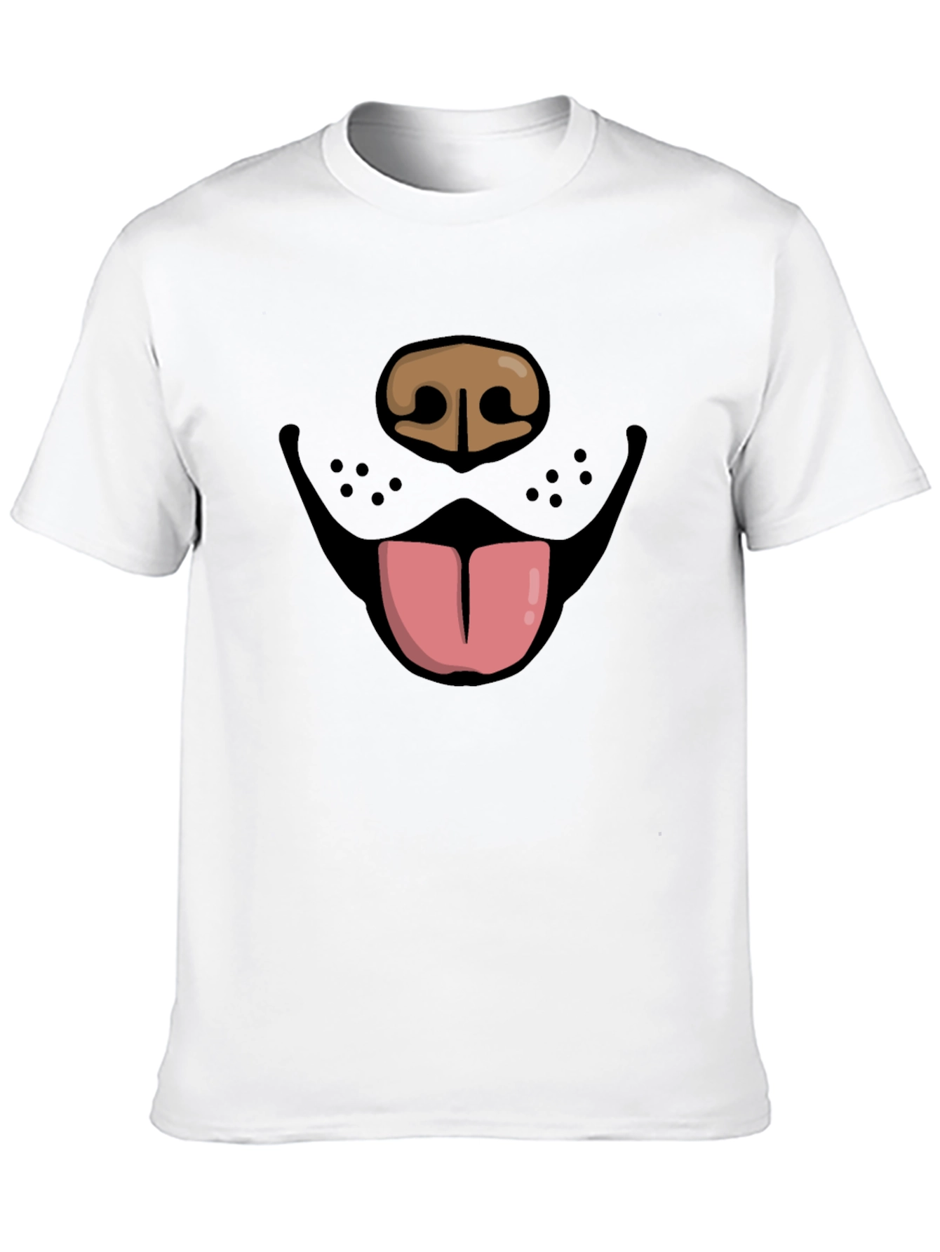Funny Dog Face Graphic Tee - Black Unisex T-Shirt