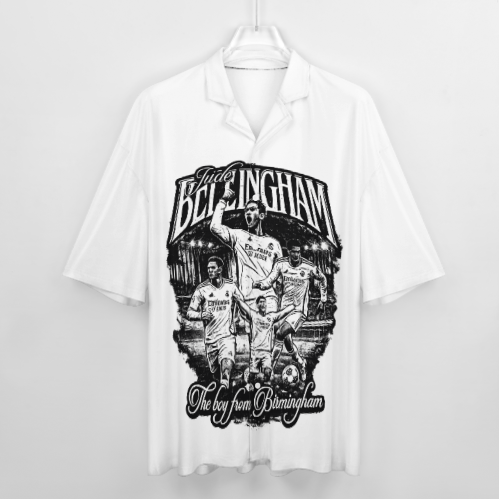 Jude Bellingham “The Boy From Birmingham” Graphic Shirt – Retro Football Streetwear Tee(z262)