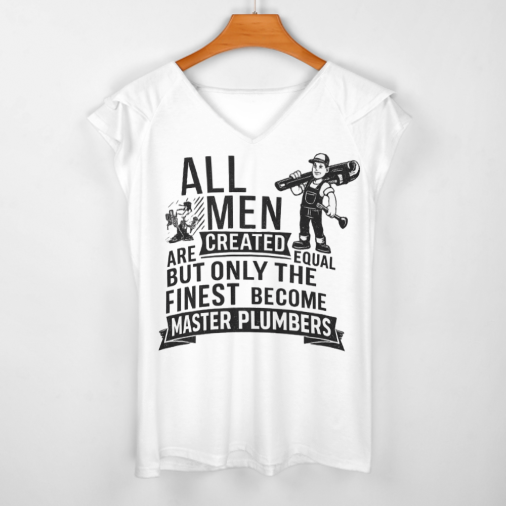 Master Plumber Funny Graphic T-Shirt – Skilled Tradesman Humor Tee for Plumbing Professionals(z245)