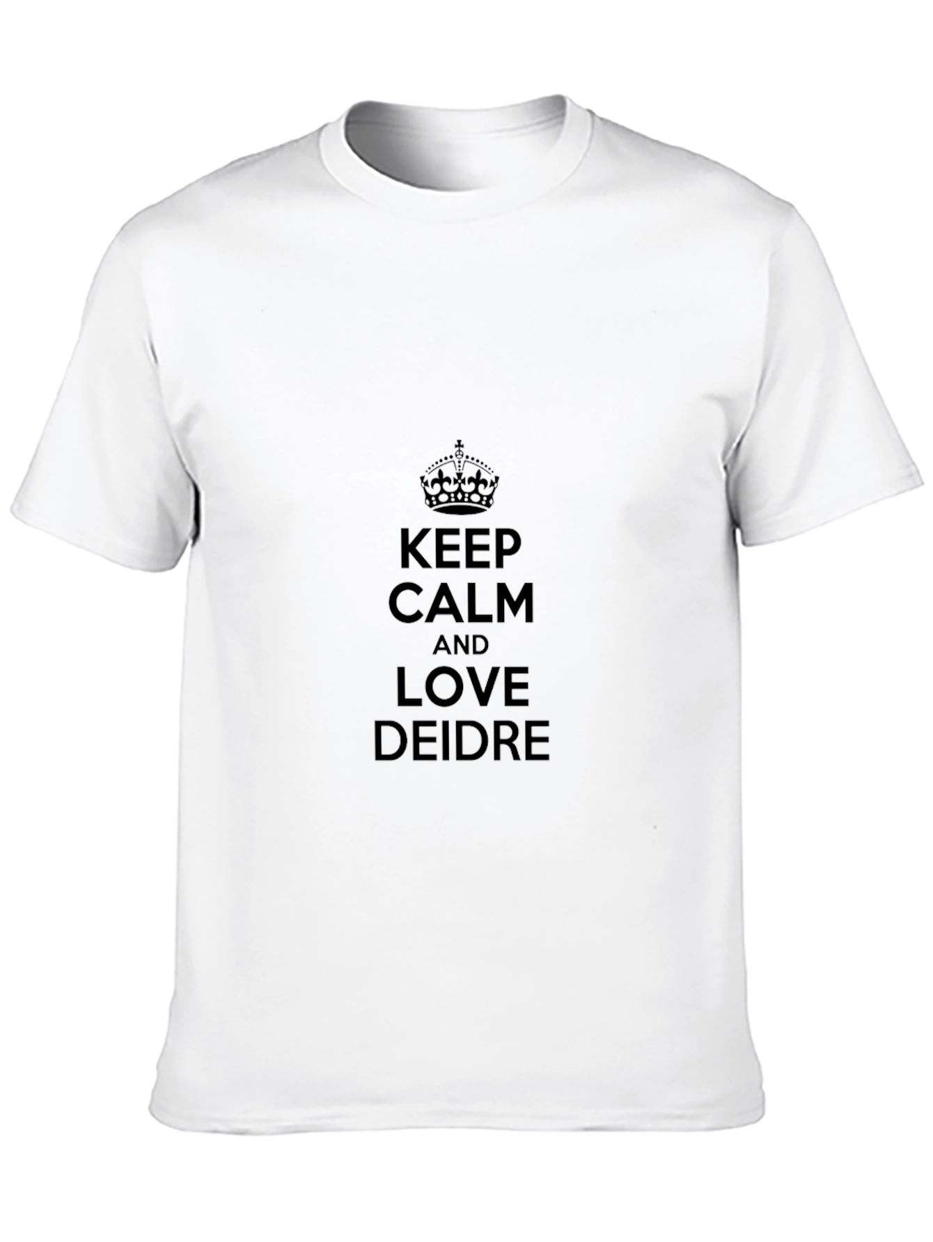 Keep Calm and Love Deidre Black Tee