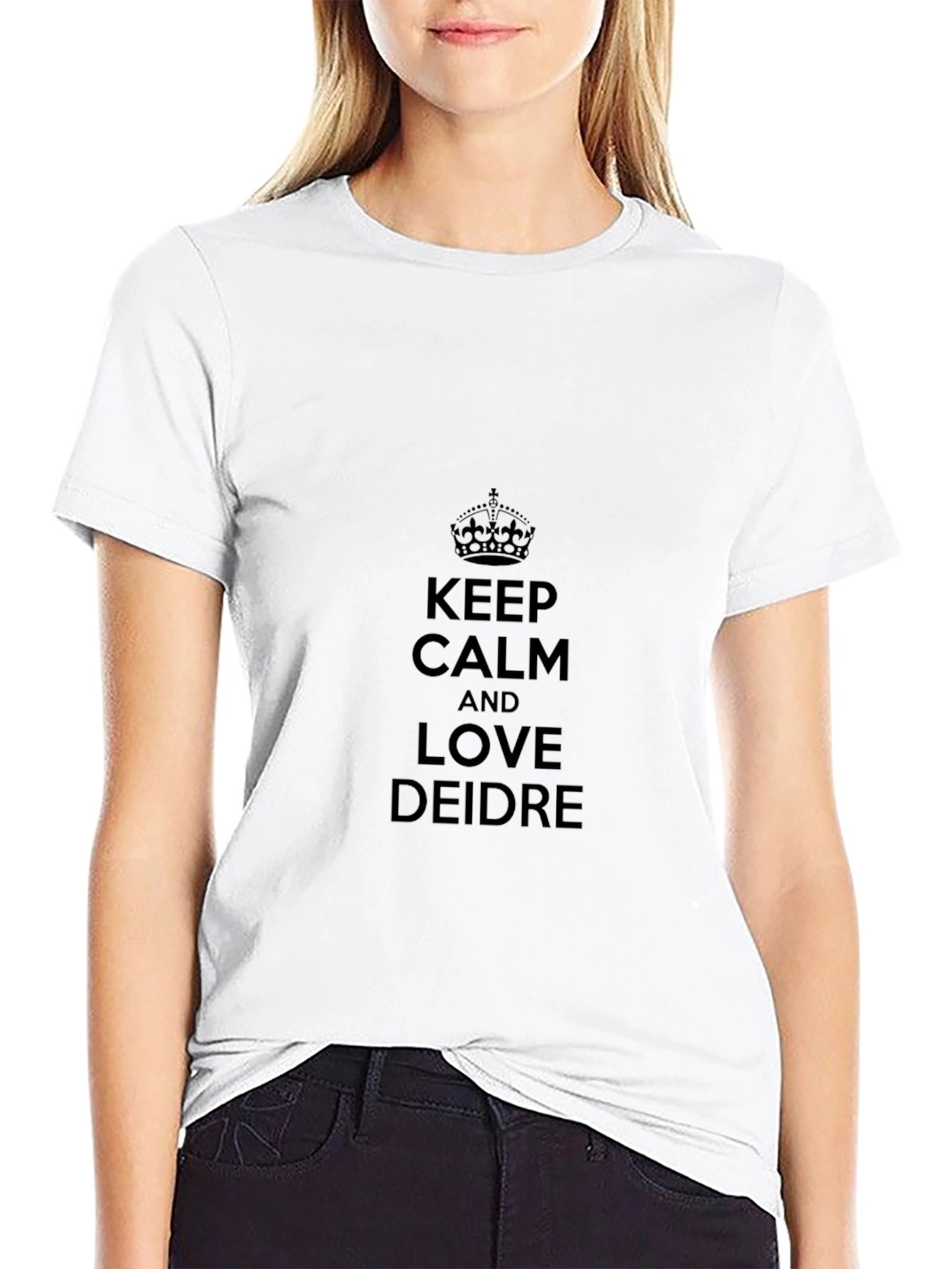 Keep Calm and Love Deidre Black Tee