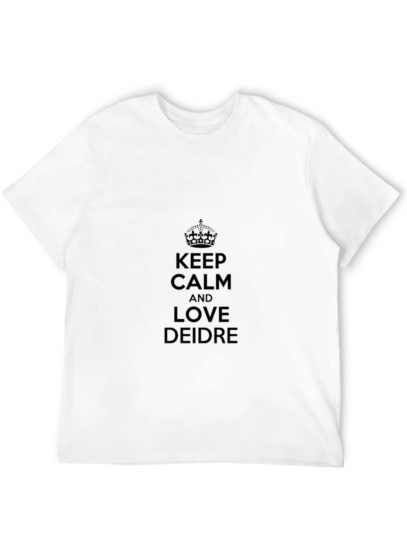 Keep Calm and Love Deidre Black Tee
