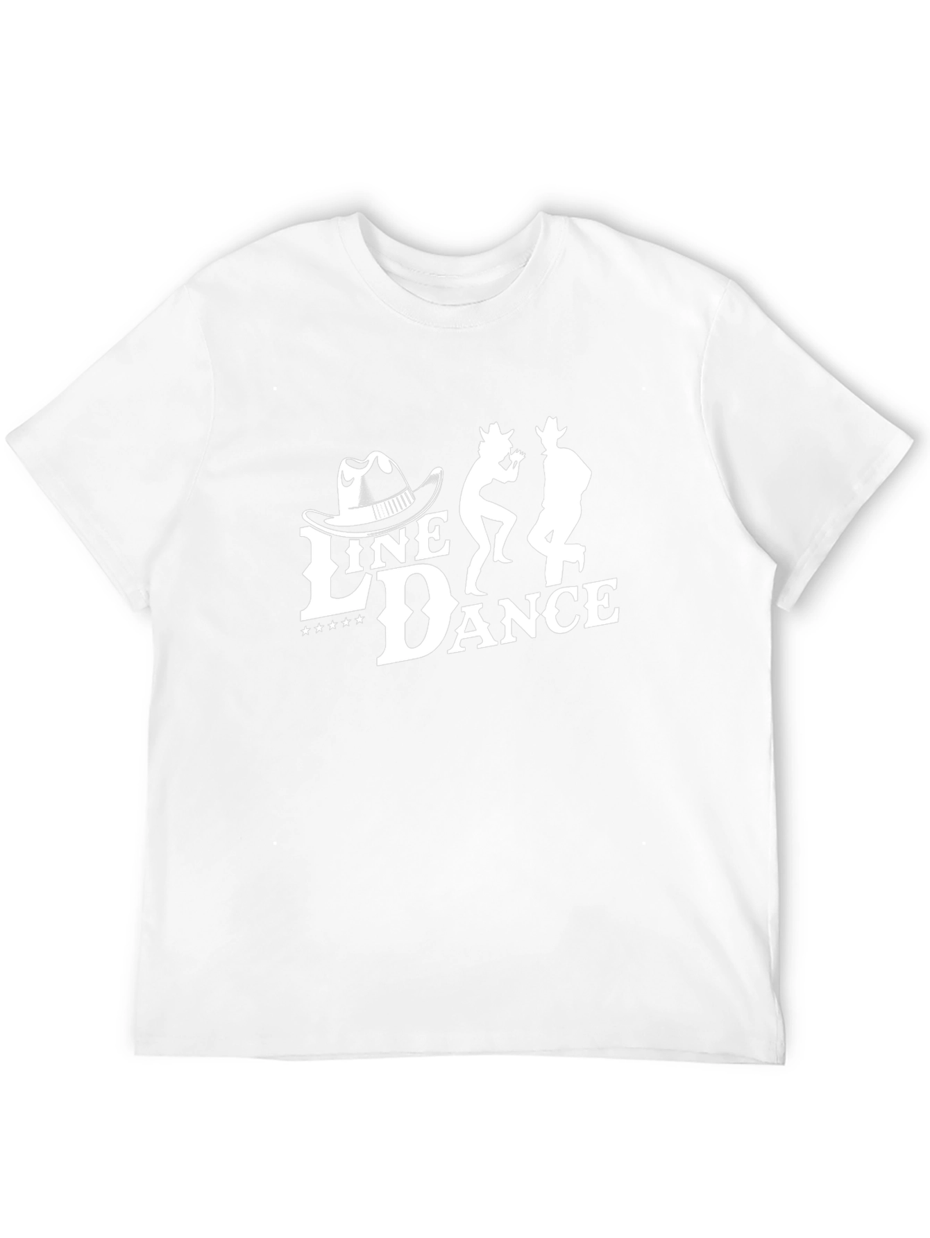 Line Dance Graphic Tee - Black Cotton T-Shirt
