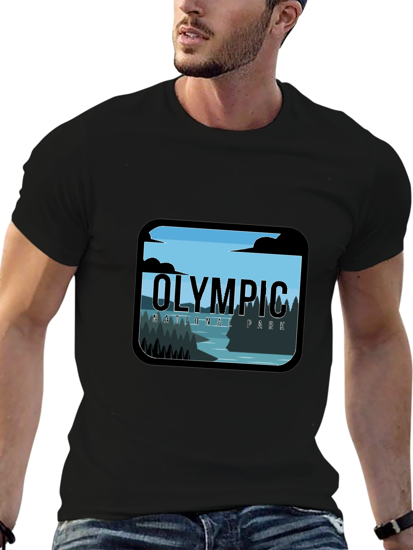 Olympic National Park Graphic Tee - Black