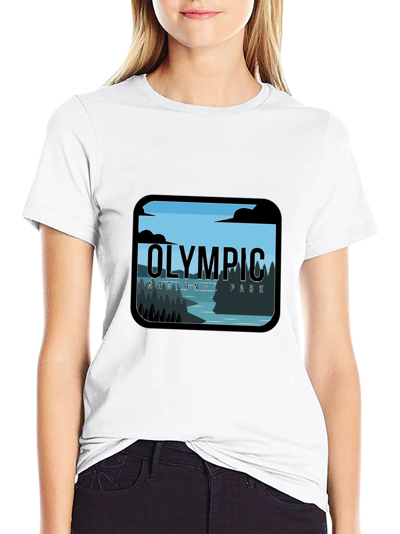 Olympic National Park Graphic Tee - Black
