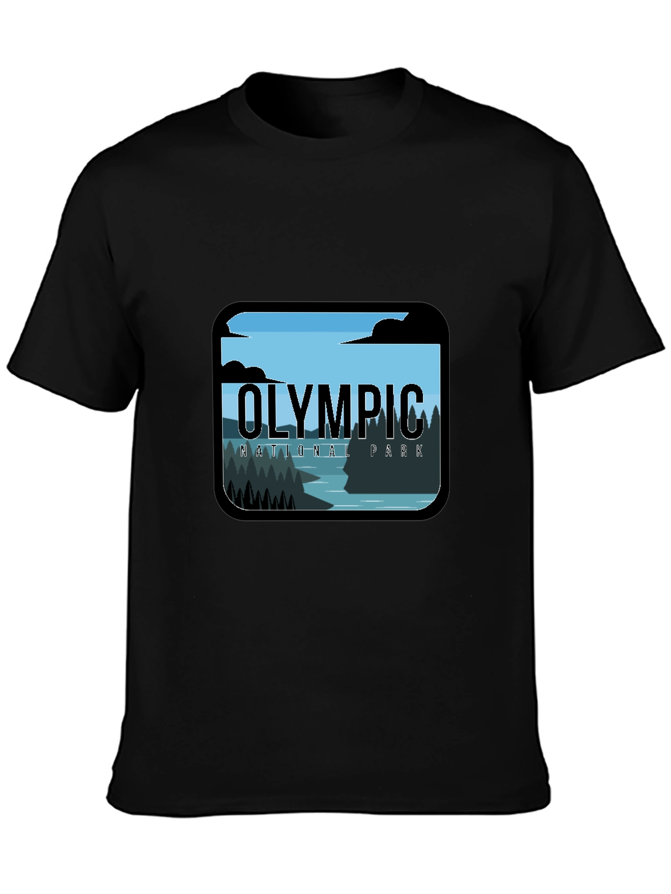 Olympic National Park Graphic Tee - Black