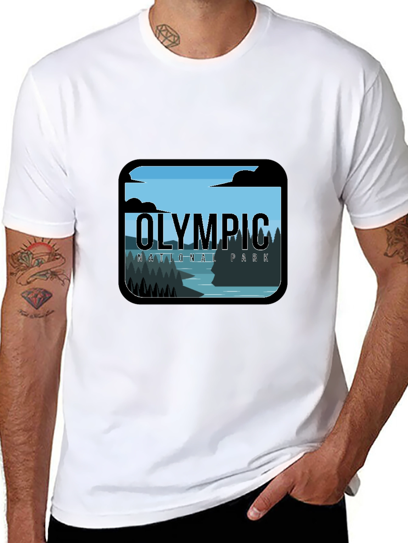 Olympic National Park Graphic Tee - Black